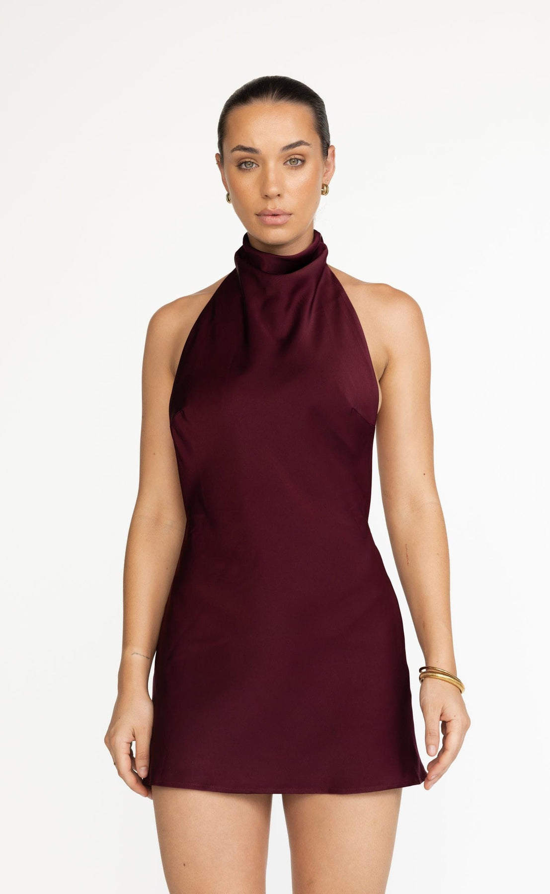 Clara Mini Dress-Gold Sparkle