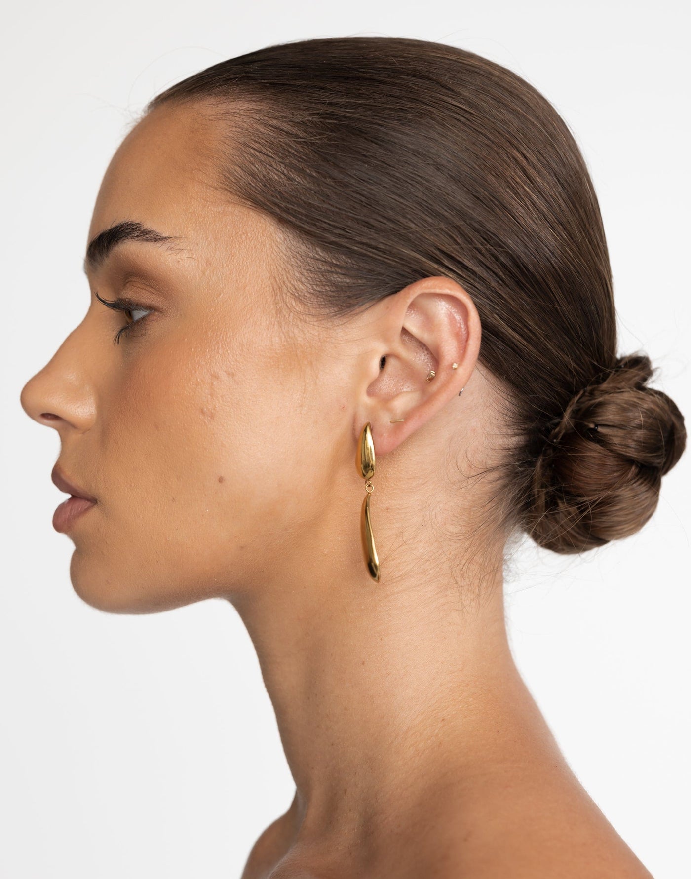 Allie Earrings (Gold) | Tear Drop Gold Earrings - Women's Accessories - Charcoal Clothing