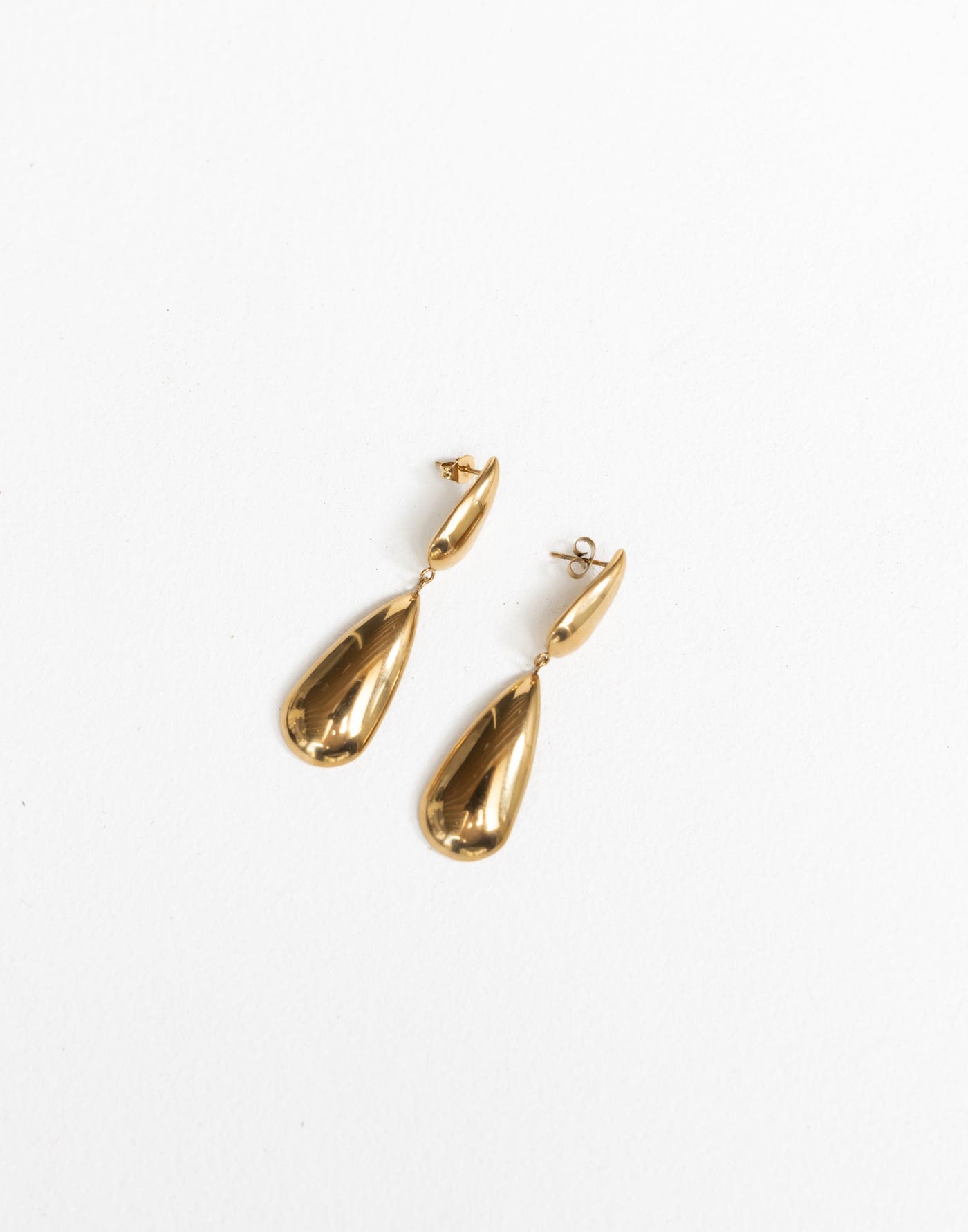 Allie Earrings (Gold) | Tear Drop Gold Earrings - Women's Accessories - Charcoal Clothing