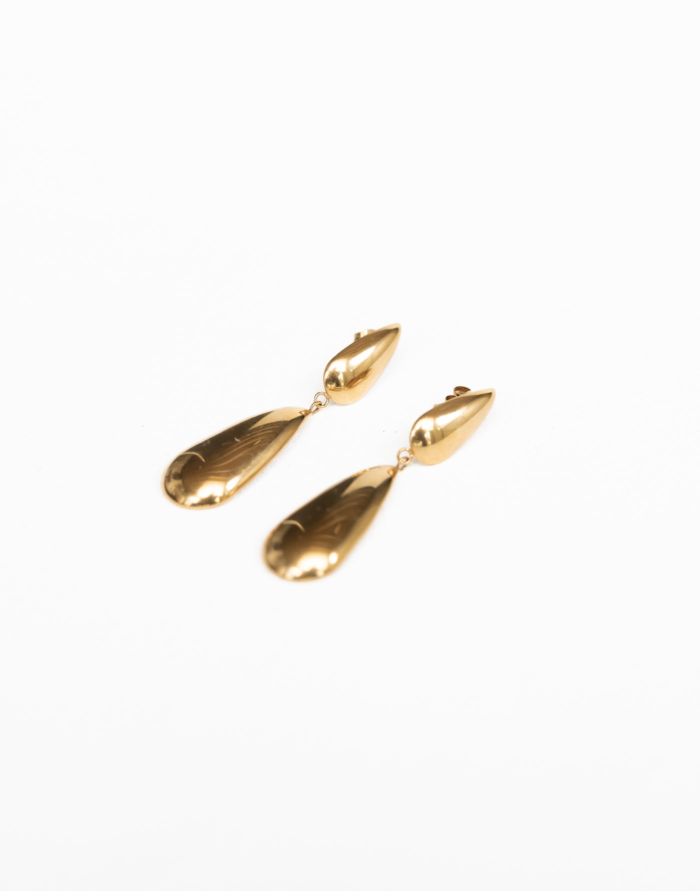 Allie Earrings (Gold) | Tear Drop Gold Earrings - Women's Accessories - Charcoal Clothing