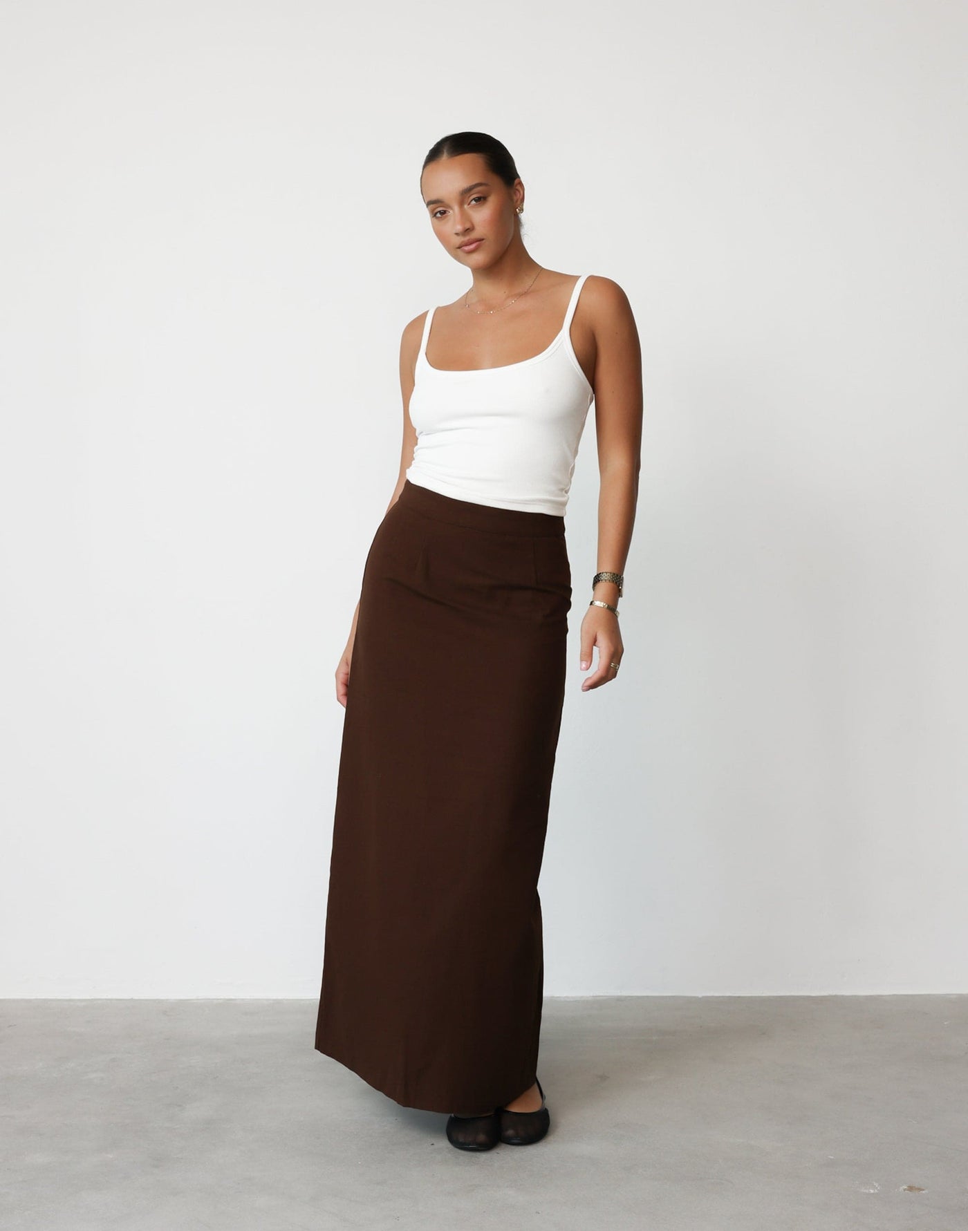 Kristen Maxi Skirt (Chocolate) | CHARCOAL Exclusive - - Women's Skirt - Charcoal Clothing