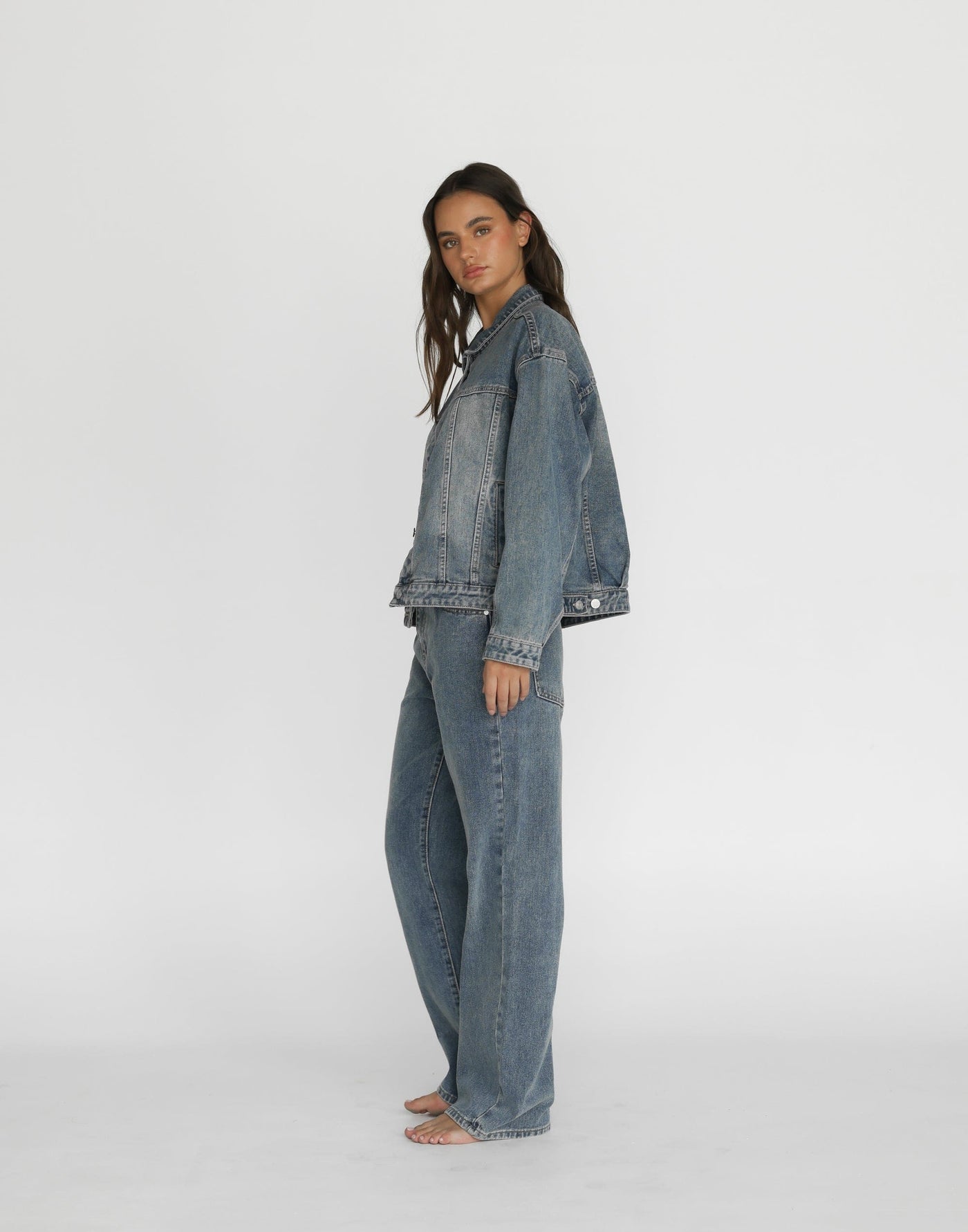 Cole Jeans (Faded) | CHARCOAL Exclusive - High Rise Mom Style Jean - Women's Pants - Charcoal Clothing