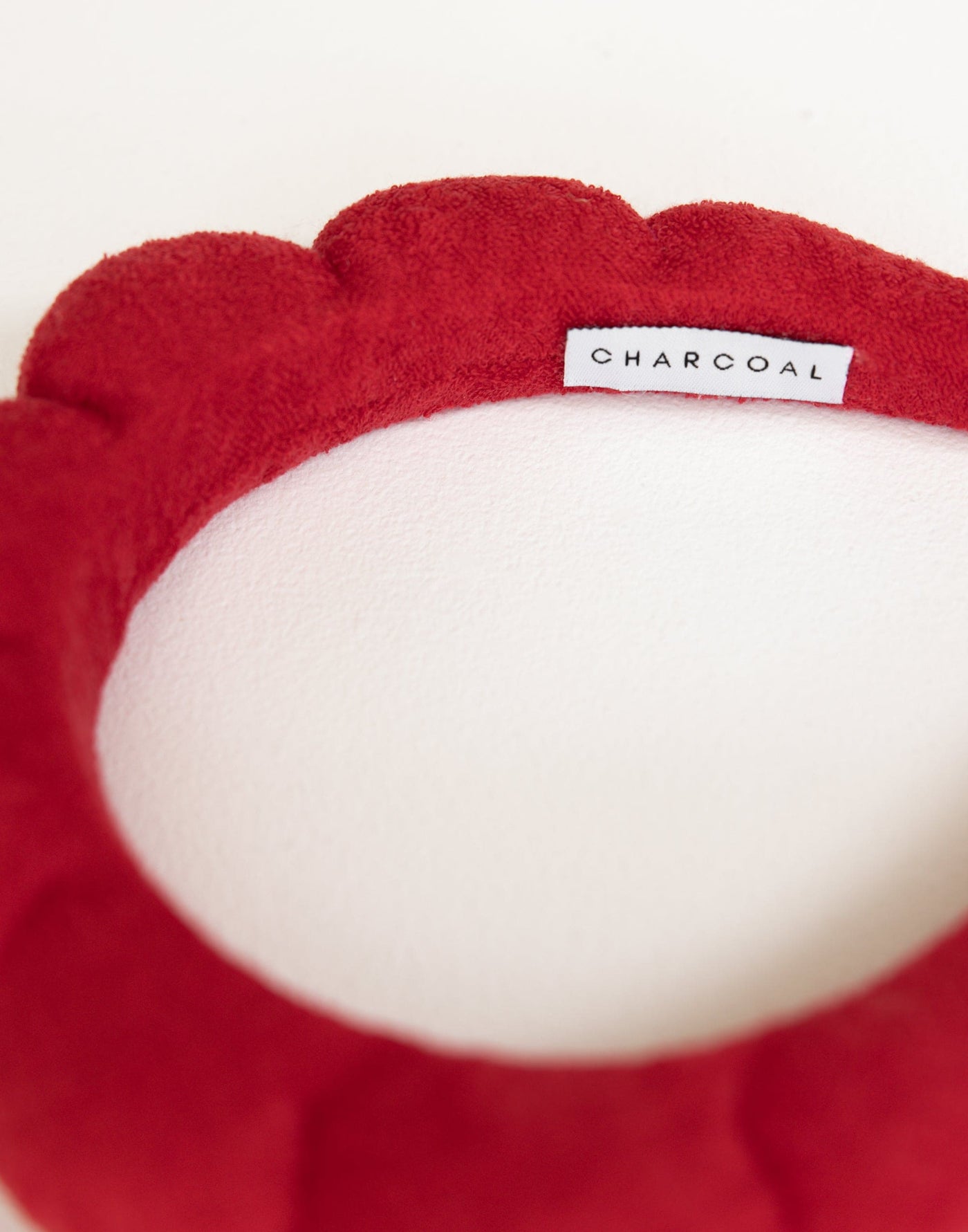 Irene Headband (Red) | CHARCOAL Exclusive - Padded Spa Headband - Women's Accessories - Charcoal Clothing