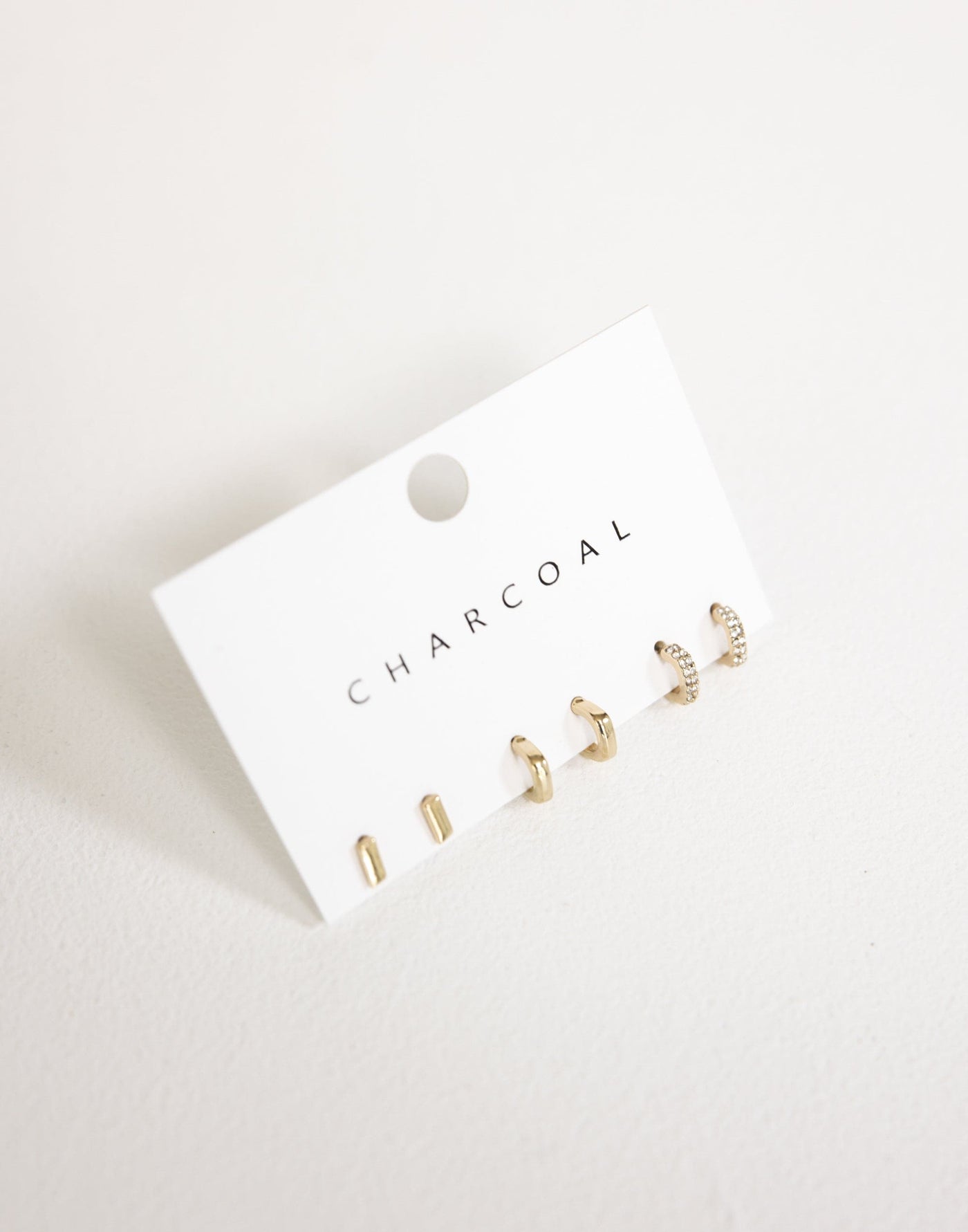 Sonja Earring Pack (Gold) | Charcoal Clothing Exclusive - Three Set Stud Earrings - Women's Earrings - Charcoal Clothing