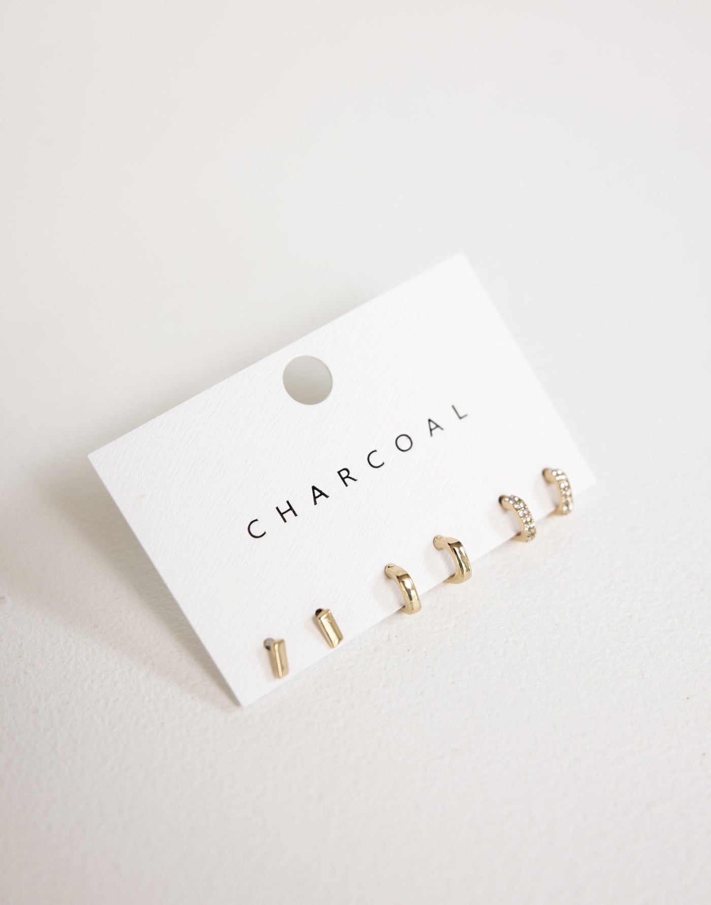 Sonja Earring Pack (Gold) | Charcoal Clothing Exclusive - Three Set Stud Earrings - Women's Earrings - Charcoal Clothing