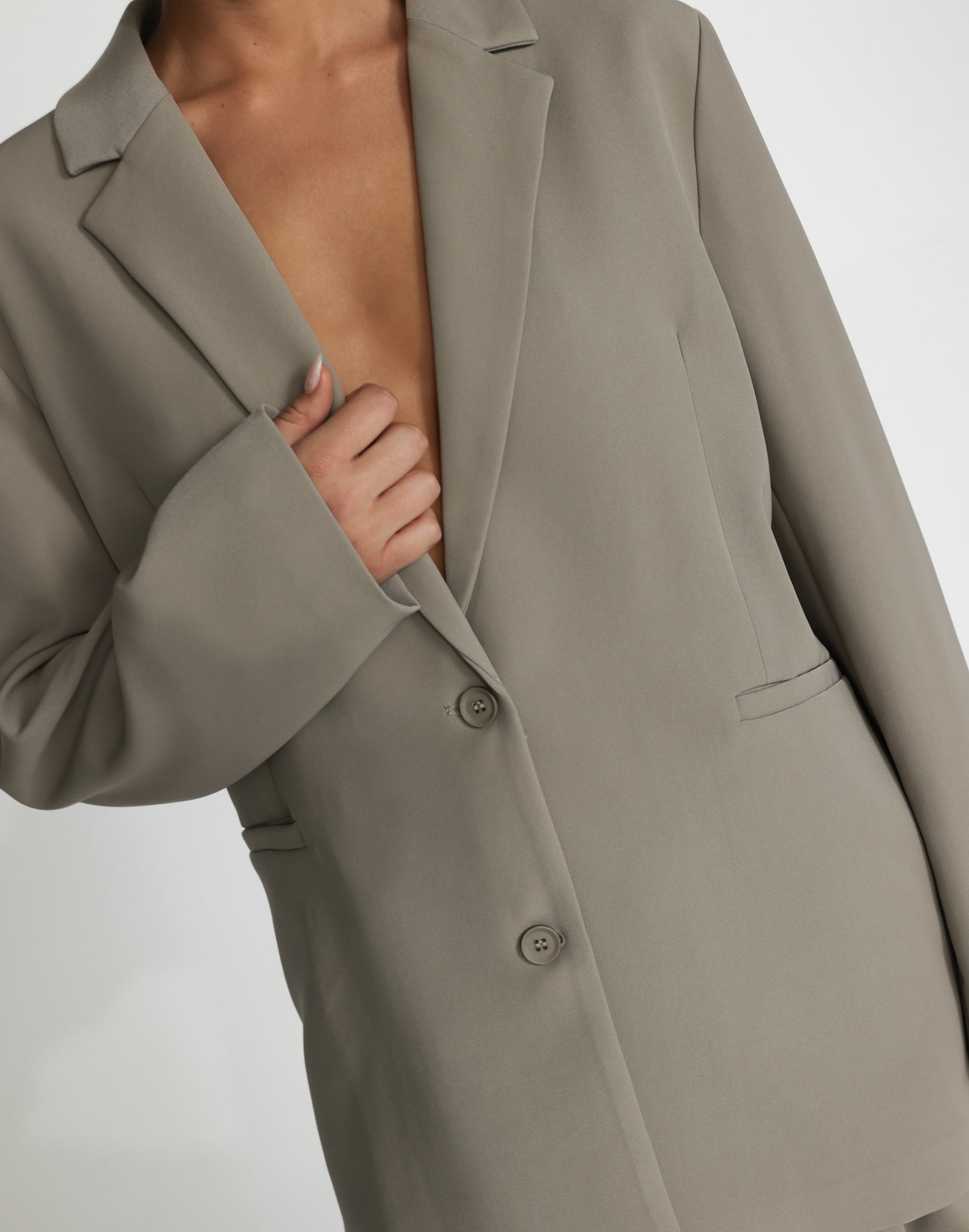 Ashwood Blazer (Dusty Sage) | CHARCOAL Exclusive - - Women's Top - Charcoal Clothing