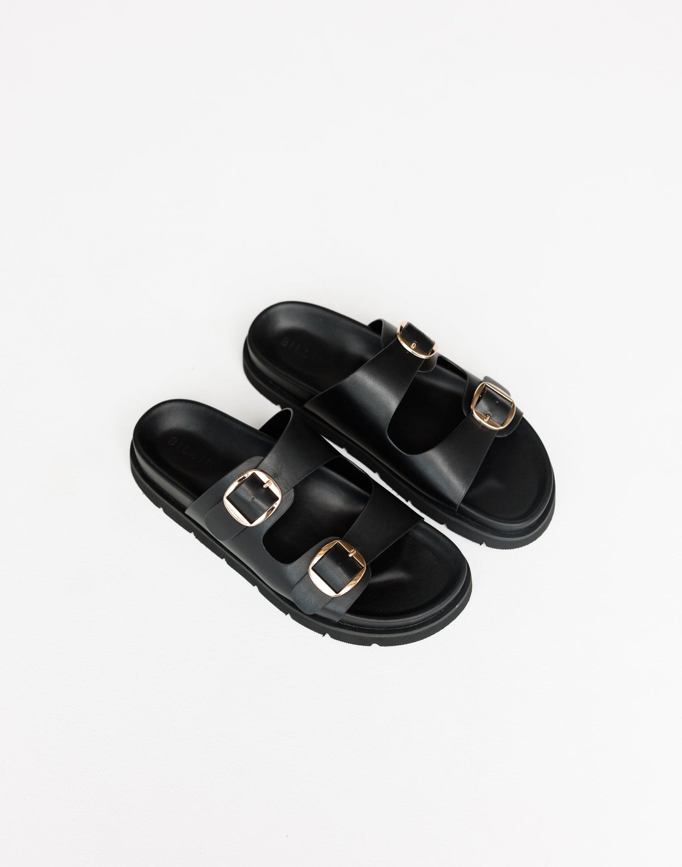 Cosmo Slides (Black) - By Billini - Dual Strap Summer Slides - Women's Shoes - Charcoal Clothing