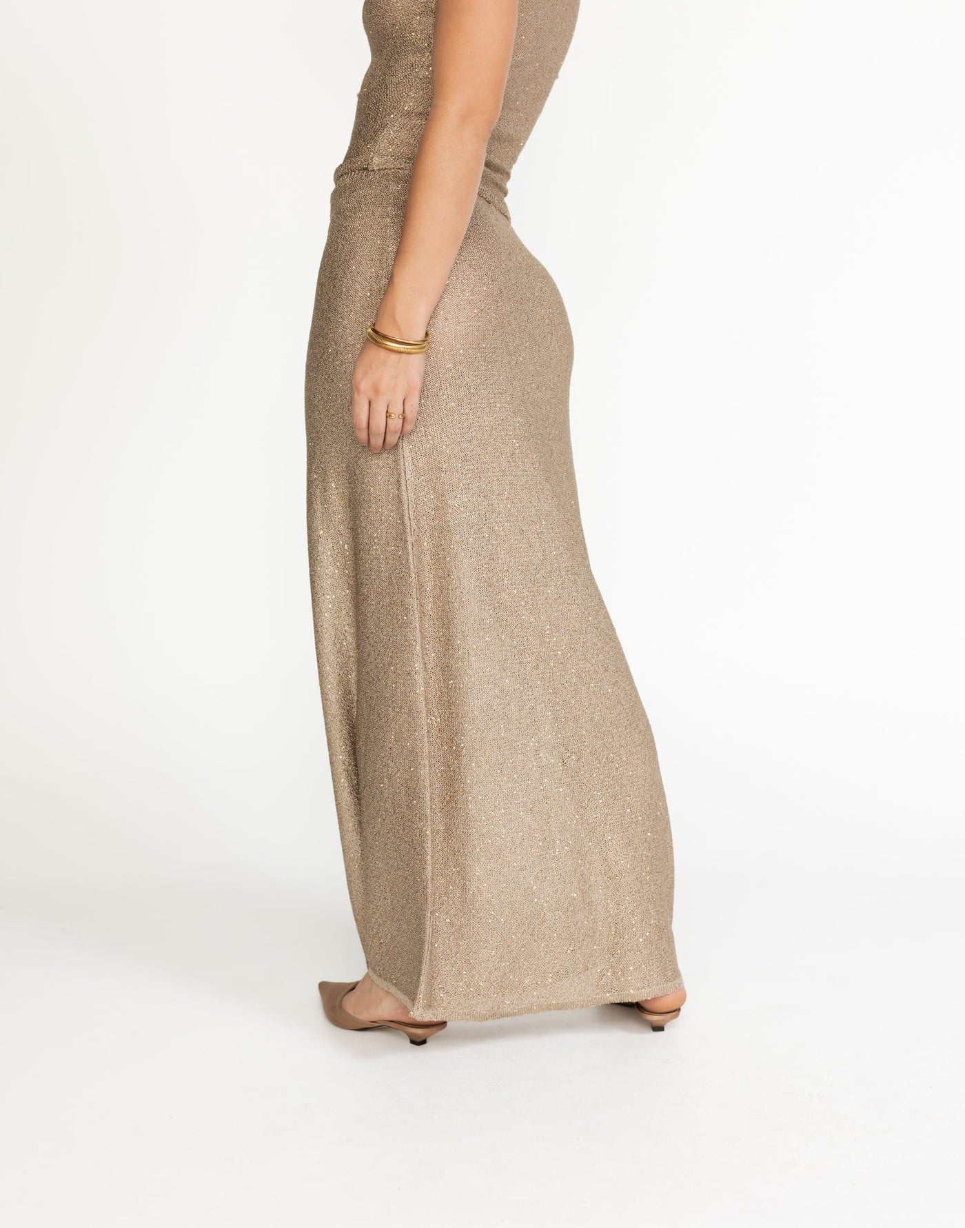 Bebe Knit Maxi Skirt (Nude) | CHARCOAL Exclusive - - Women's Skirt - Charcoal Clothing