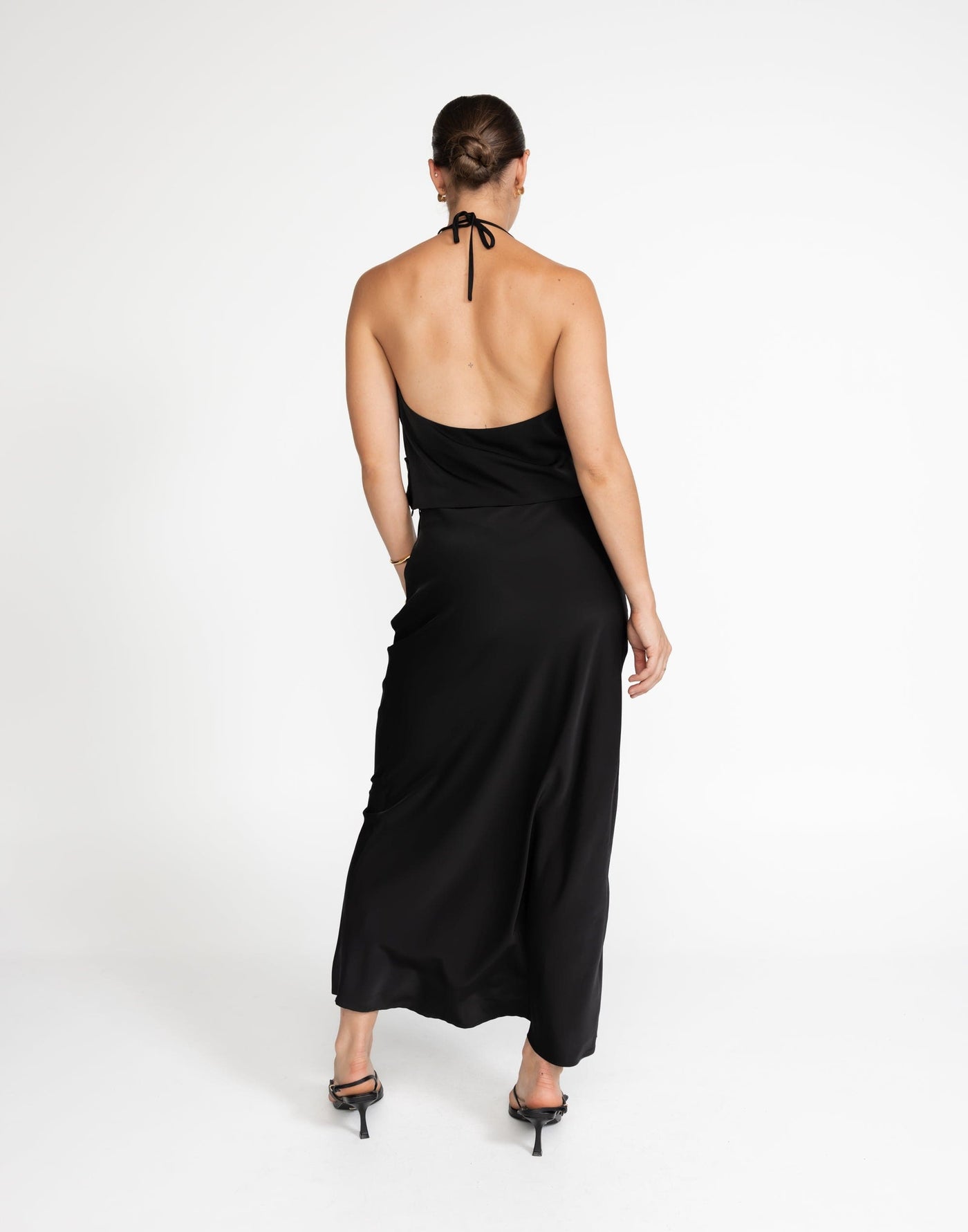 Cabaret Maxi Skirt (Black) | CHARCOAL Exclusive - Low Rise Black Maxi Skirt - Women's Skirt - Charcoal Clothing