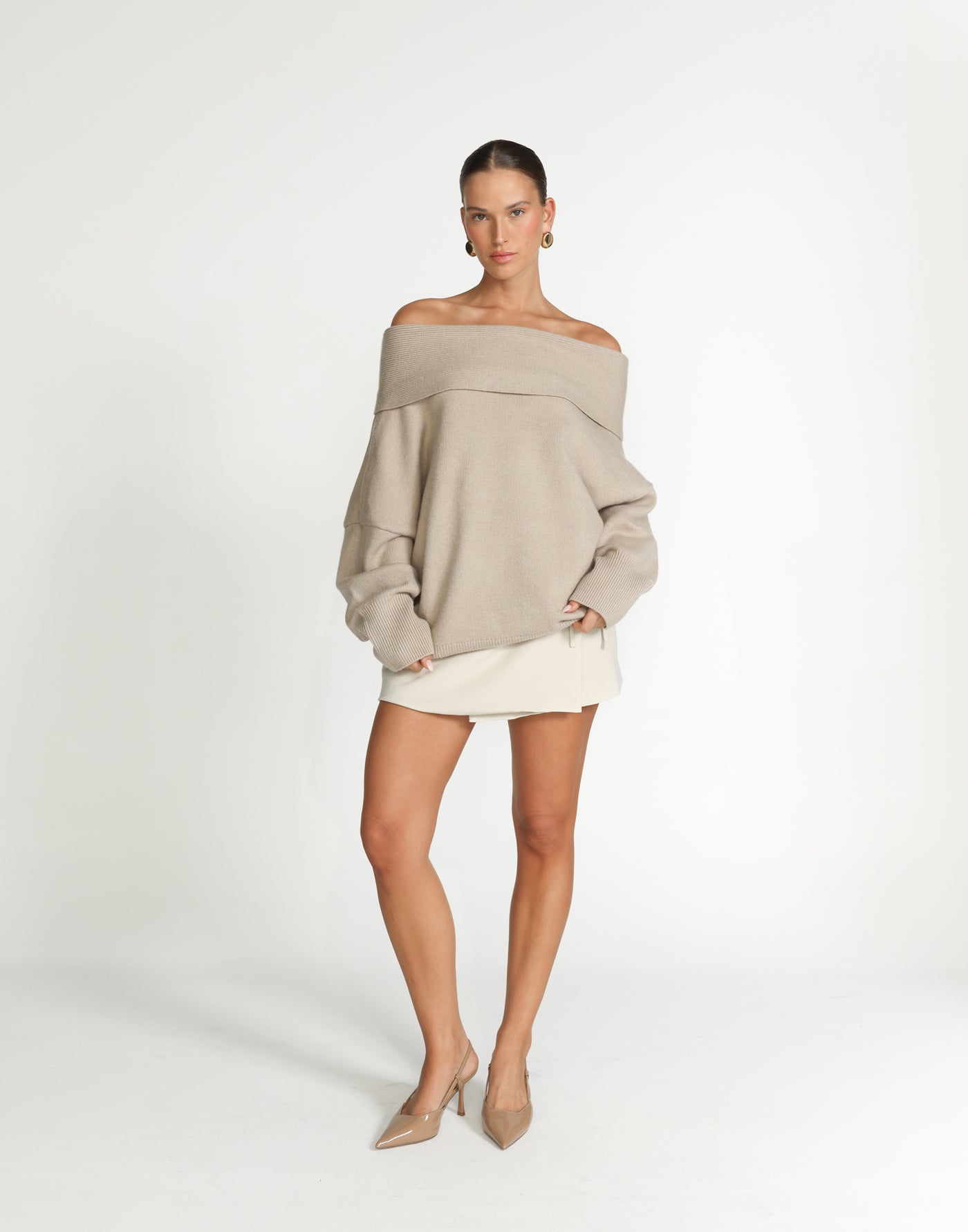 Sabine Jumper (Latte) | CHARCOAL Exclusive - - Women's Top - Charcoal Clothing