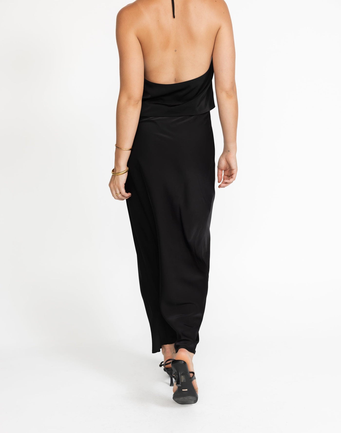 Cabaret Maxi Skirt (Black) | CHARCOAL Exclusive - Low Rise Black Maxi Skirt - Women's Skirt - Charcoal Clothing