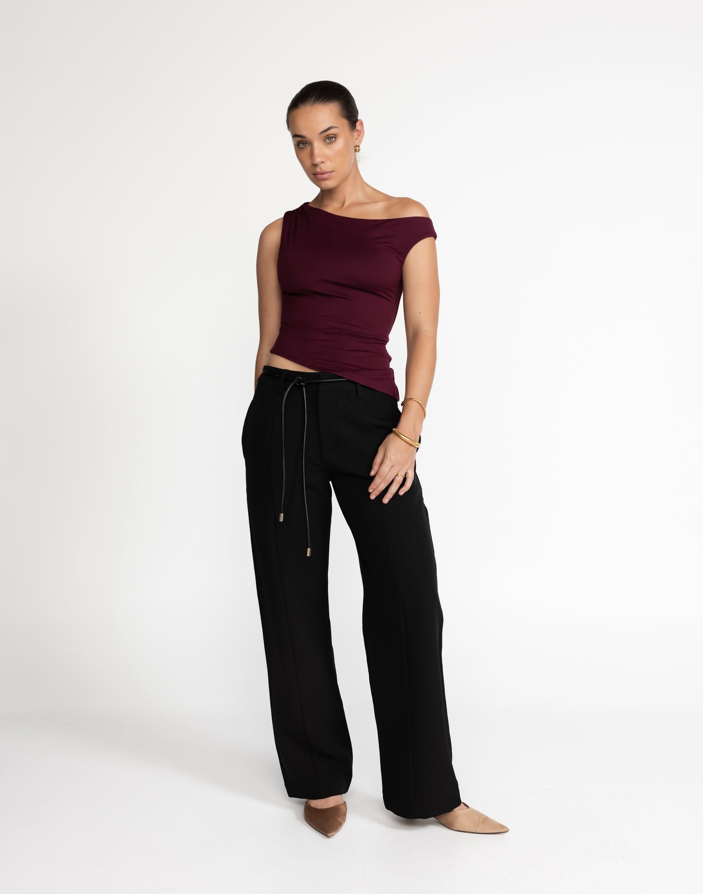 Crawford Pants (Black) | CHARCOAL Exclusive - Low Rise Pants - Women's Pants - Charcoal Clothing