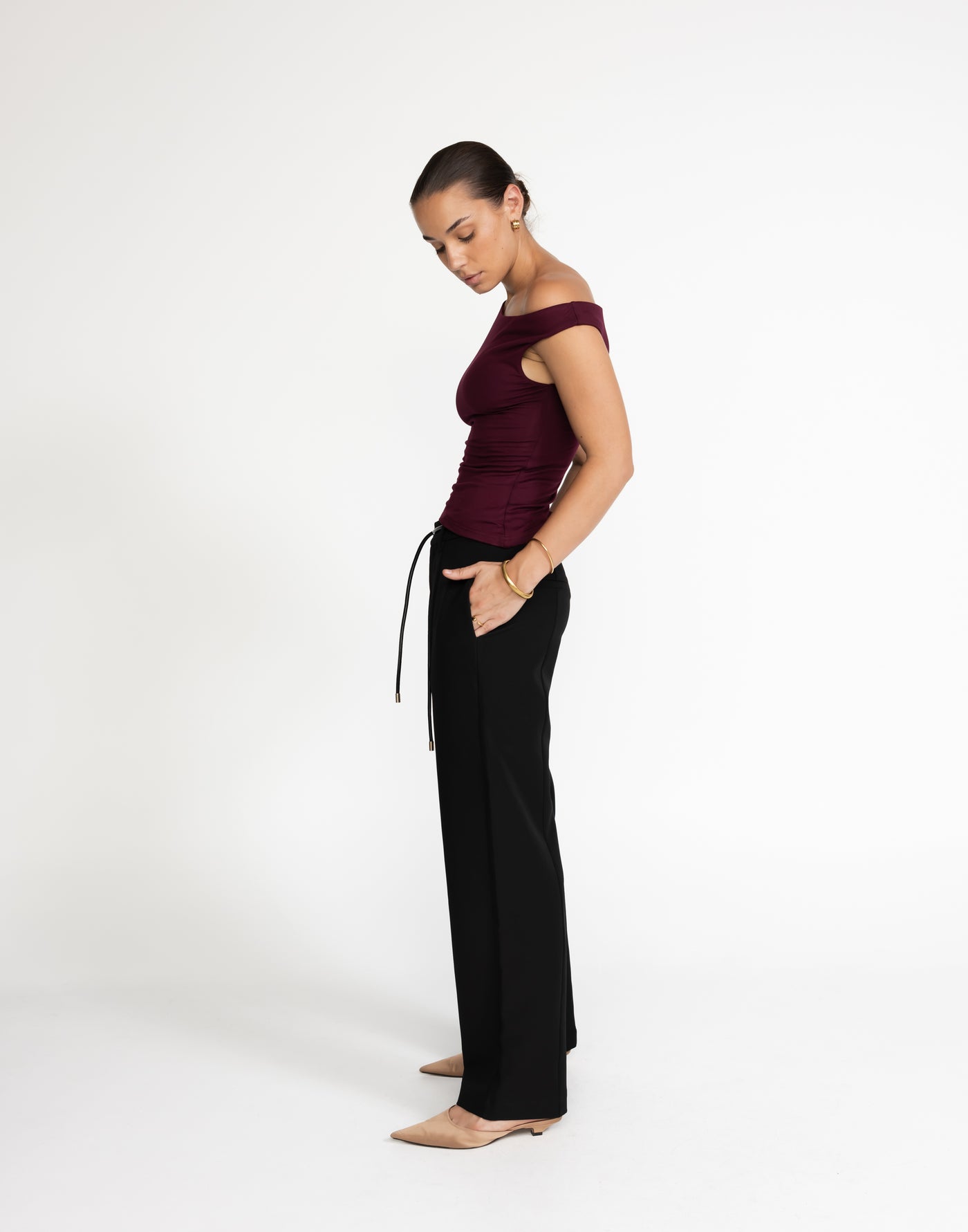 Crawford Pants (Black) | CHARCOAL Exclusive - Low Rise Pants - Women's Pants - Charcoal Clothing