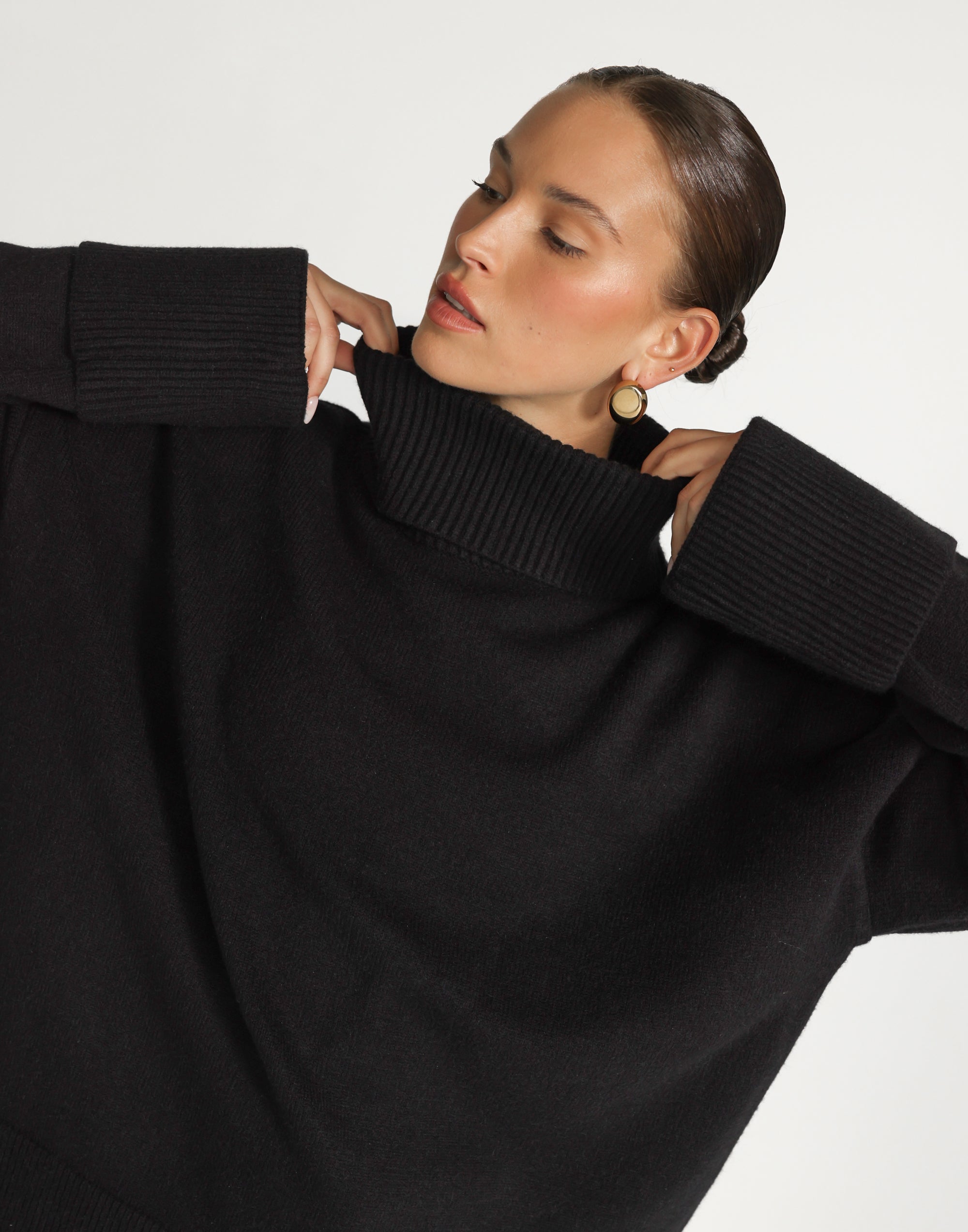 Amberly Jumper (Black) | CHARCOAL Exclusive - Thick Turtleneck ...