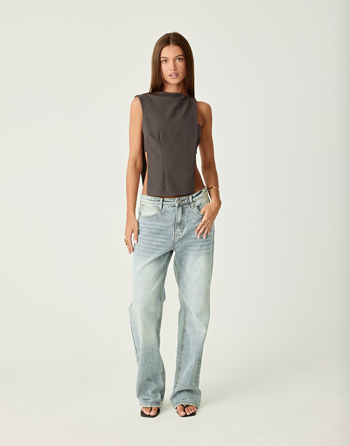  - Women's Top - Charcoal Clothing