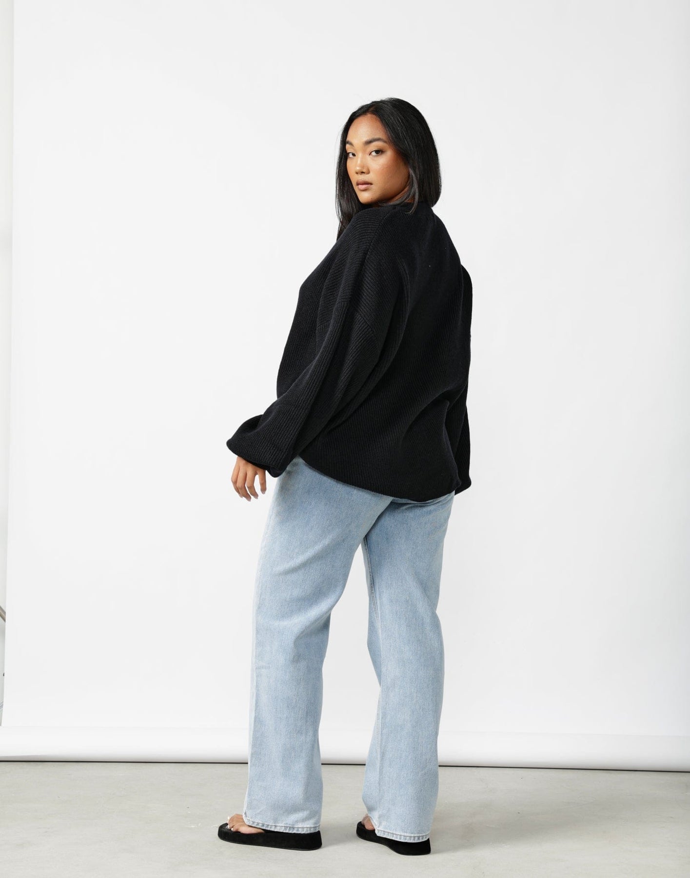 Cody Oversized Jumper (Black) | CHARCOAL Exclusive -Black Oversized ...