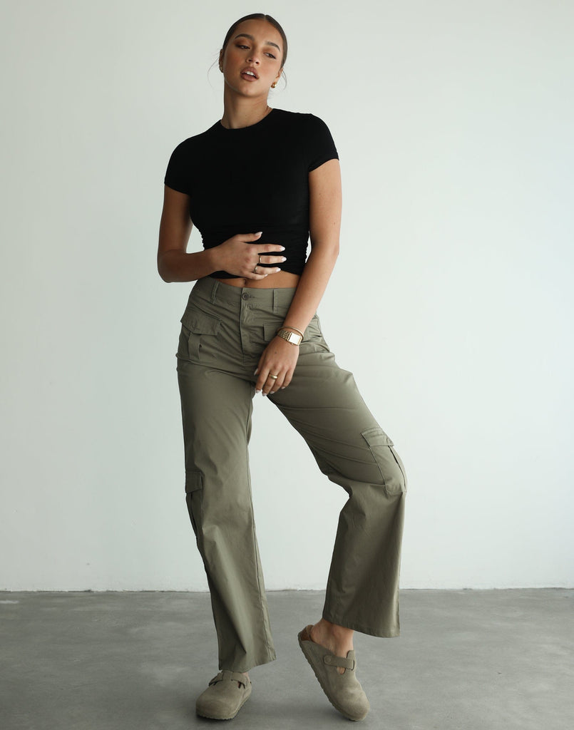 Frankie Khaki Parachute Pants – Beginning Boutique NZ