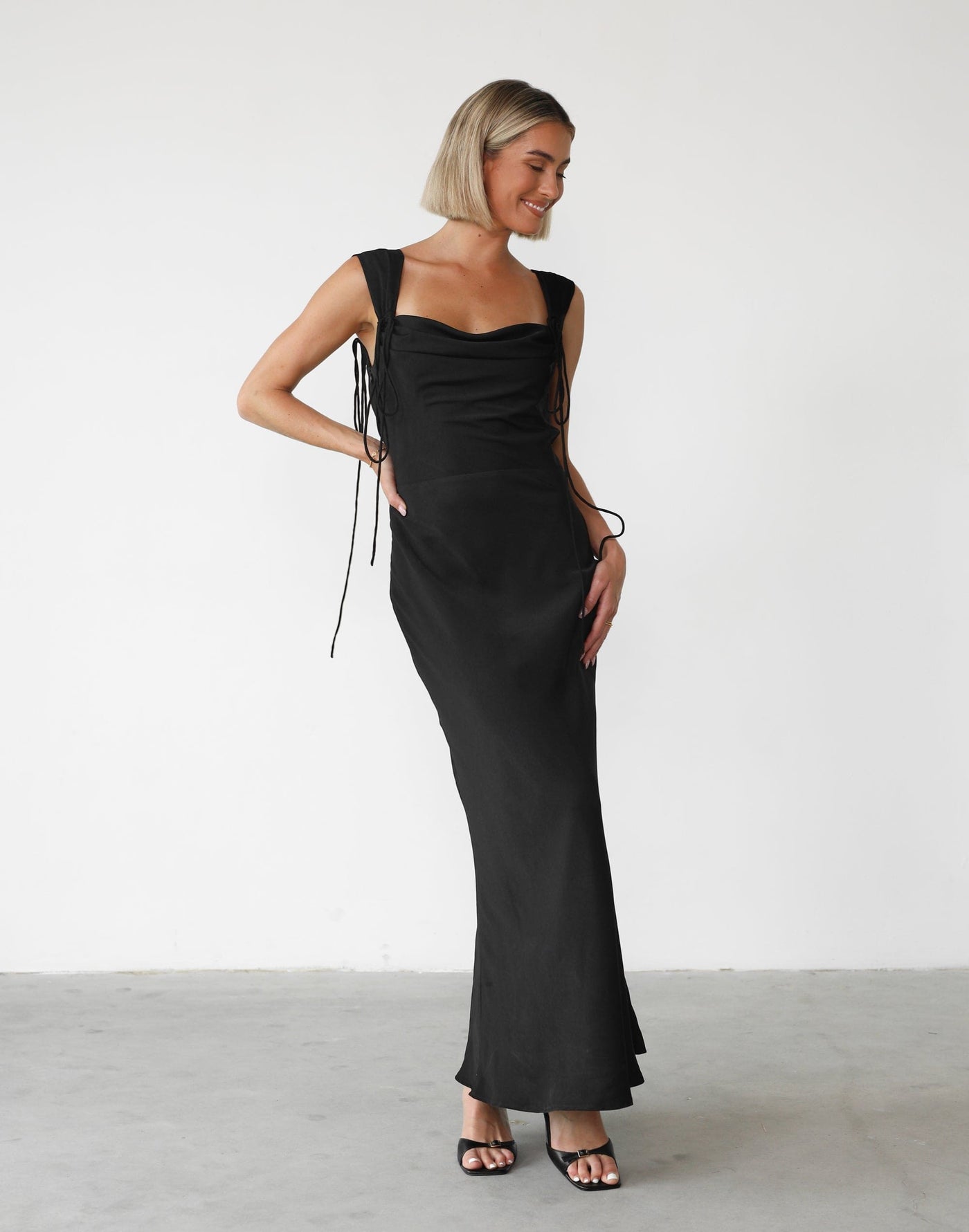 Pichola Maxi Dress (Black) - Black Maxi Dress - Women's Dress - Charcoal Clothing