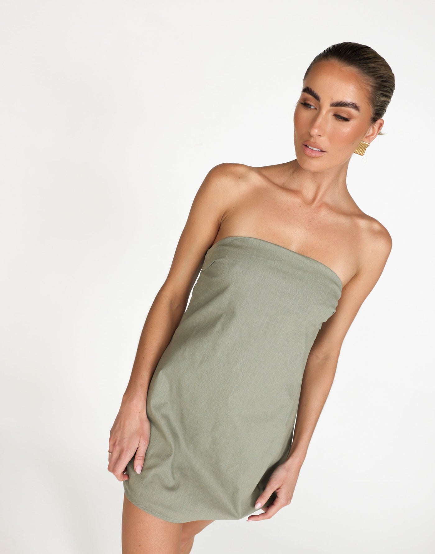 Hati Mini Dress (Seagrass) | CHARCOAL Exclusive - - Women's Dress - Charcoal Clothing