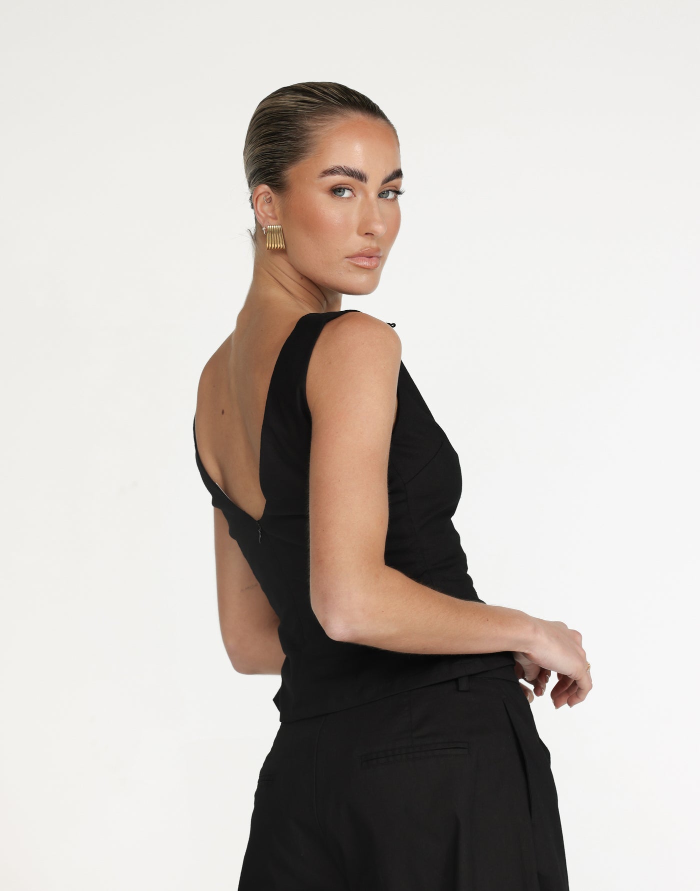 Basira Top (Black) | CHARCOAL Exclusive - - Women's Top - Charcoal Clothing