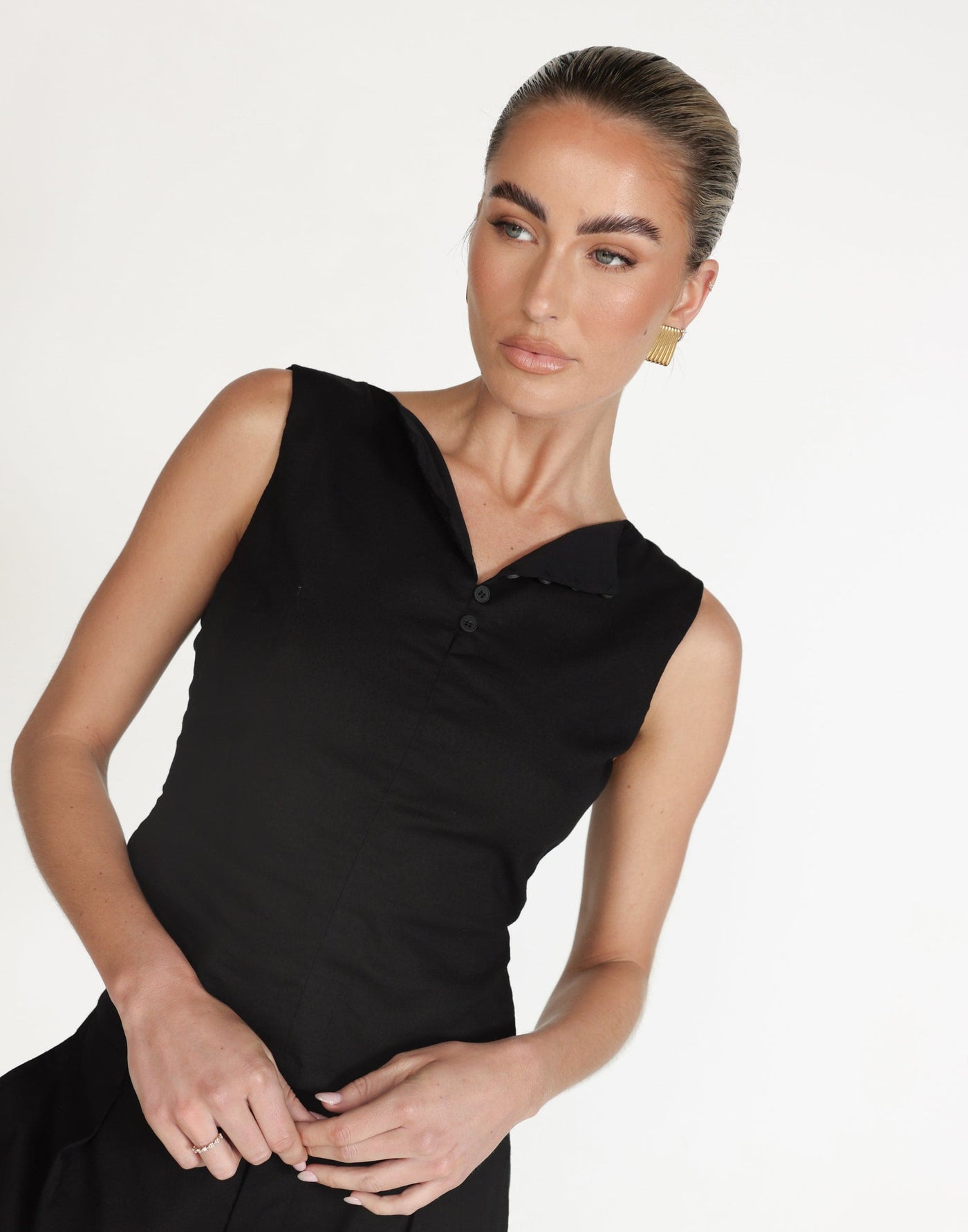 Basira Top (Black) | CHARCOAL Exclusive - - Women's Top - Charcoal Clothing