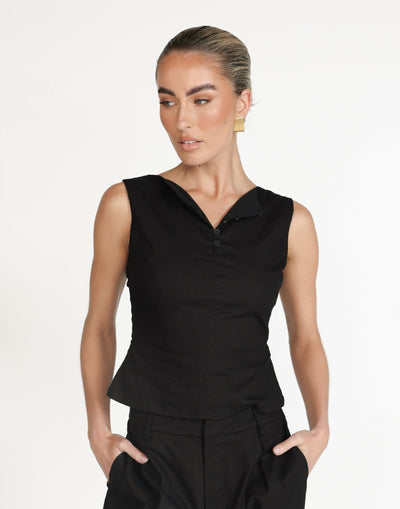 Basira Top (Black) | CHARCOAL Exclusive - - Women's Top - Charcoal Clothing