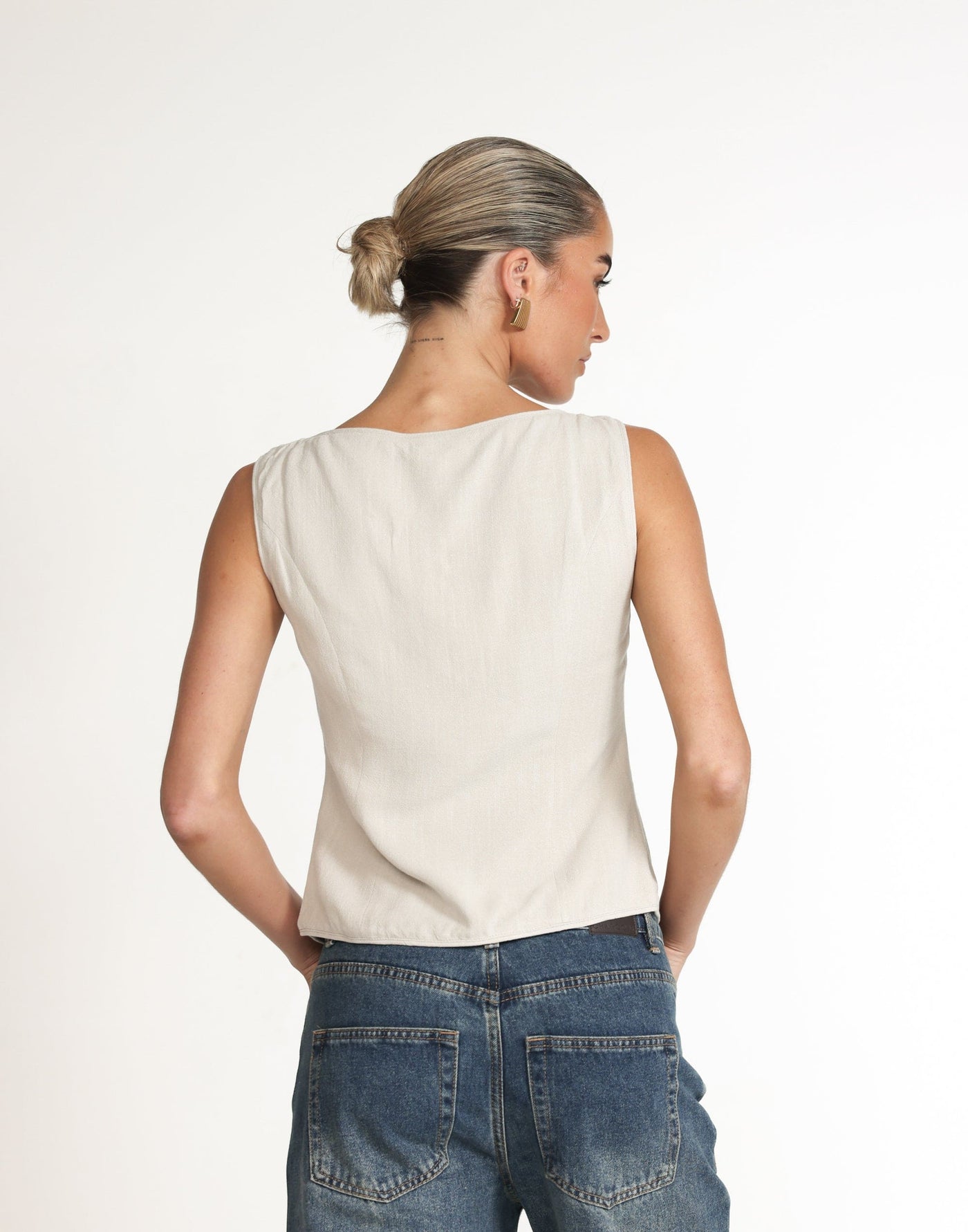 Asta Top (Latte) | CHARCOAL Exclusive - Women's Top - Charcoal Clothing