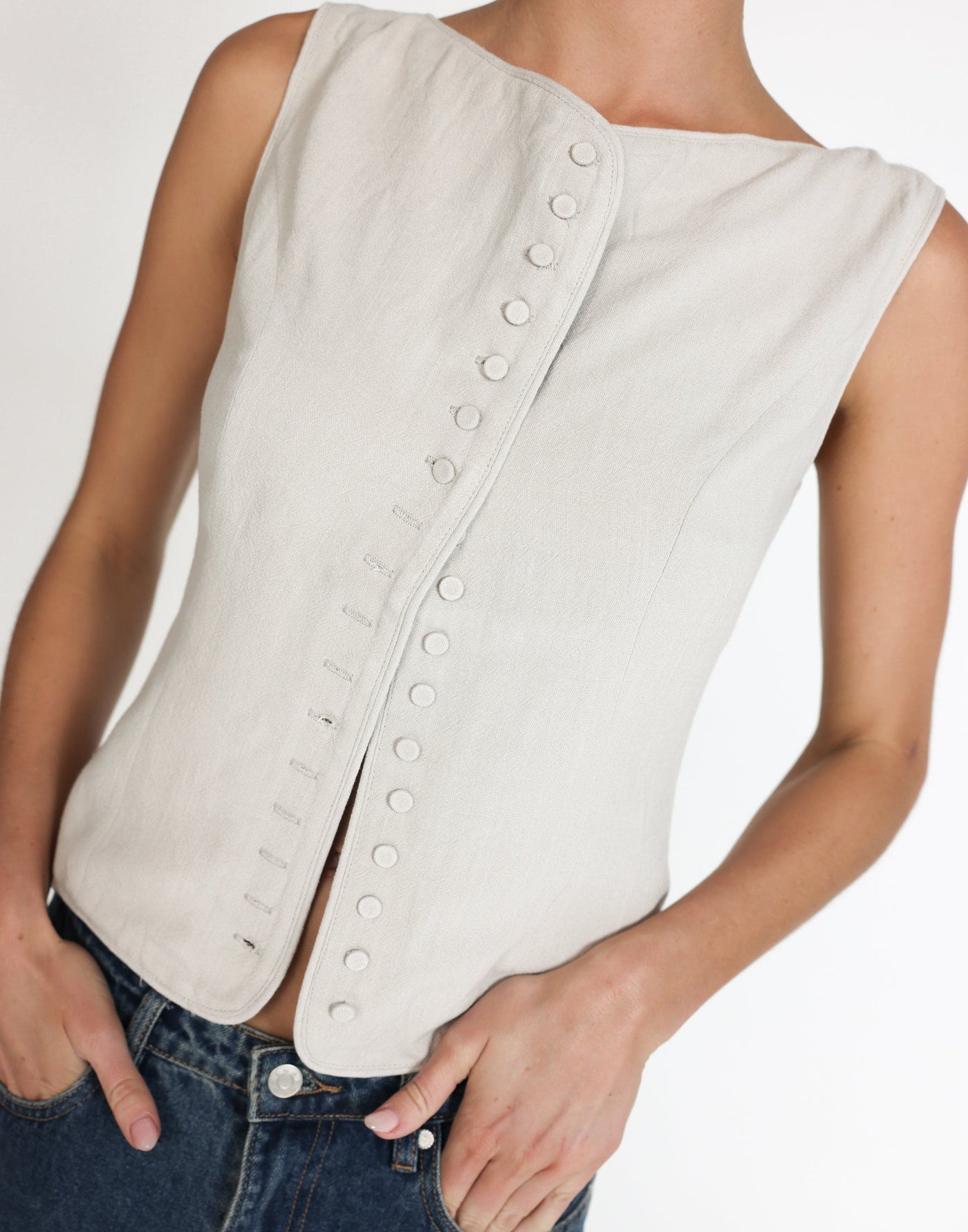 Asta Top (Latte) | CHARCOAL Exclusive - Women's Top - Charcoal Clothing