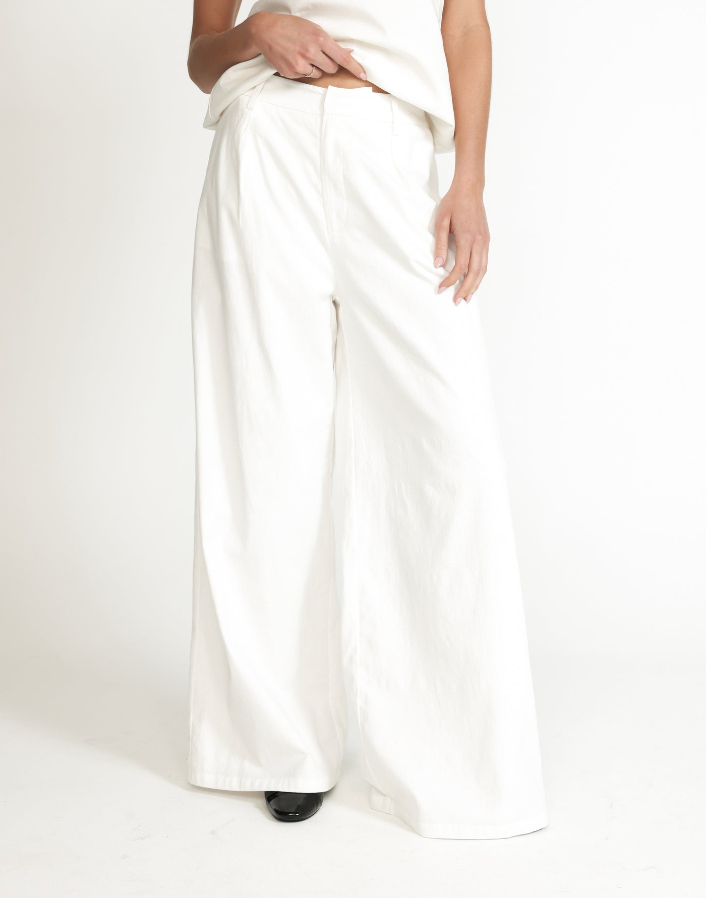 Yasmina Pants (White) | CHARCOAL Exclusive - - Women's Pants - Charcoal Clothing