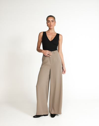 Rima Pants (Mushroom) | CHARCOAL Exclusive - - Women's Pants - Charcoal Clothing