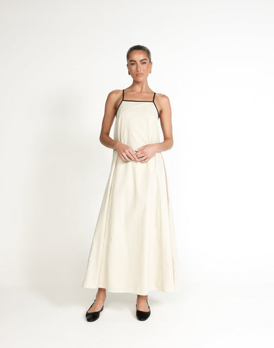 Fiona Maxi Dress (Beige) - - Women's Dress - Charcoal Clothing