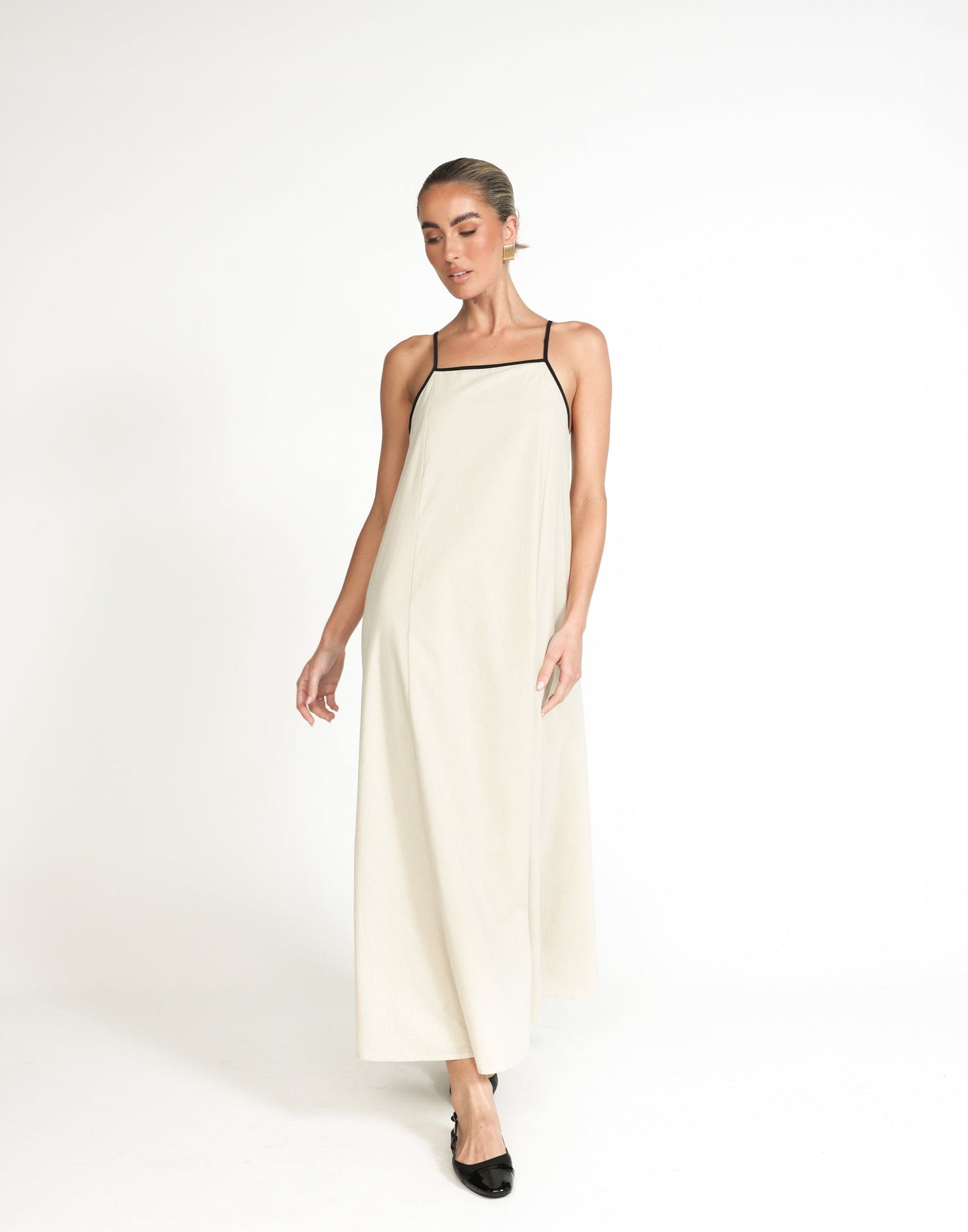 Fiona Maxi Dress (Beige) - - Women's Dress - Charcoal Clothing