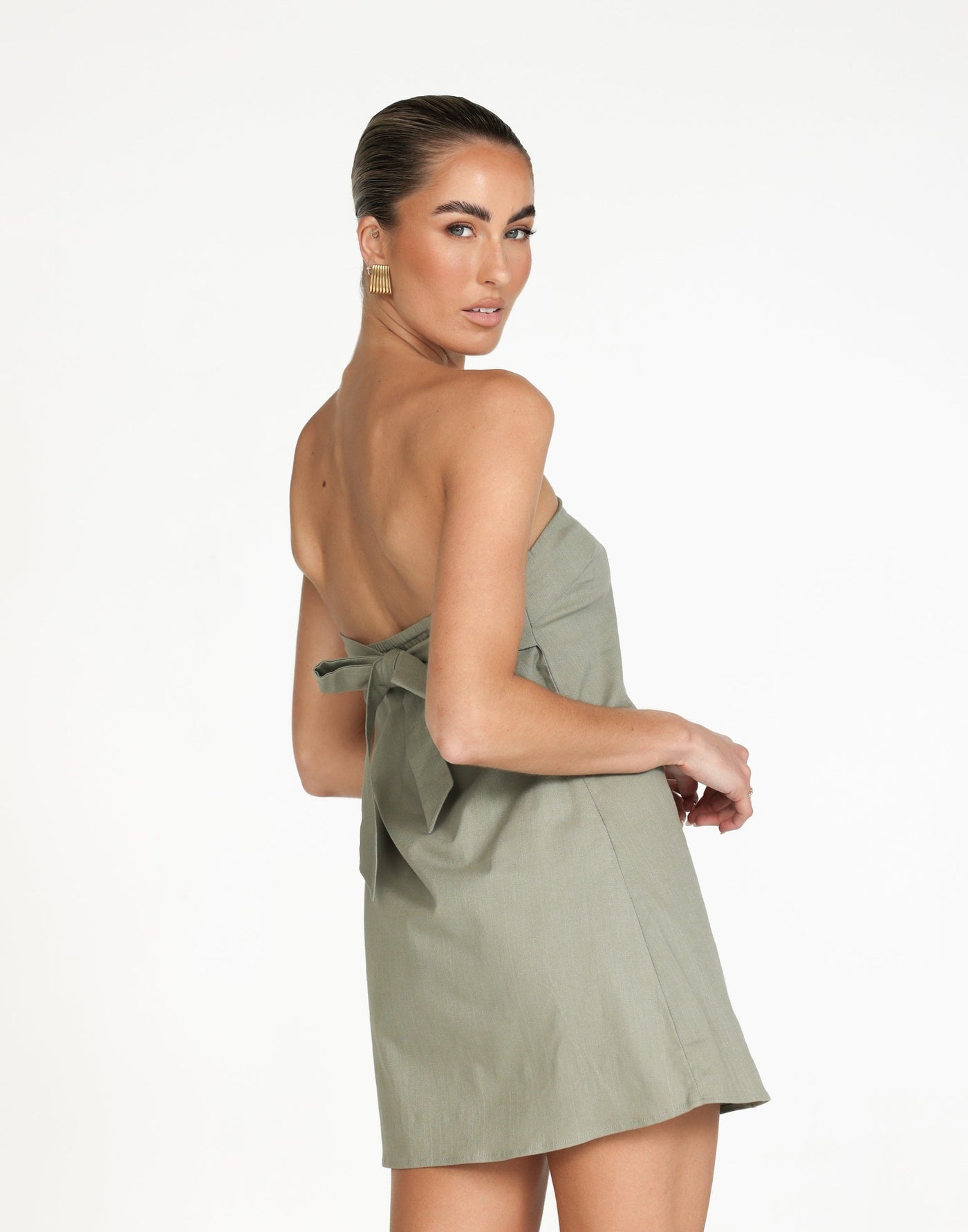 Hati Mini Dress (Seagrass) | CHARCOAL Exclusive - - Women's Dress - Charcoal Clothing