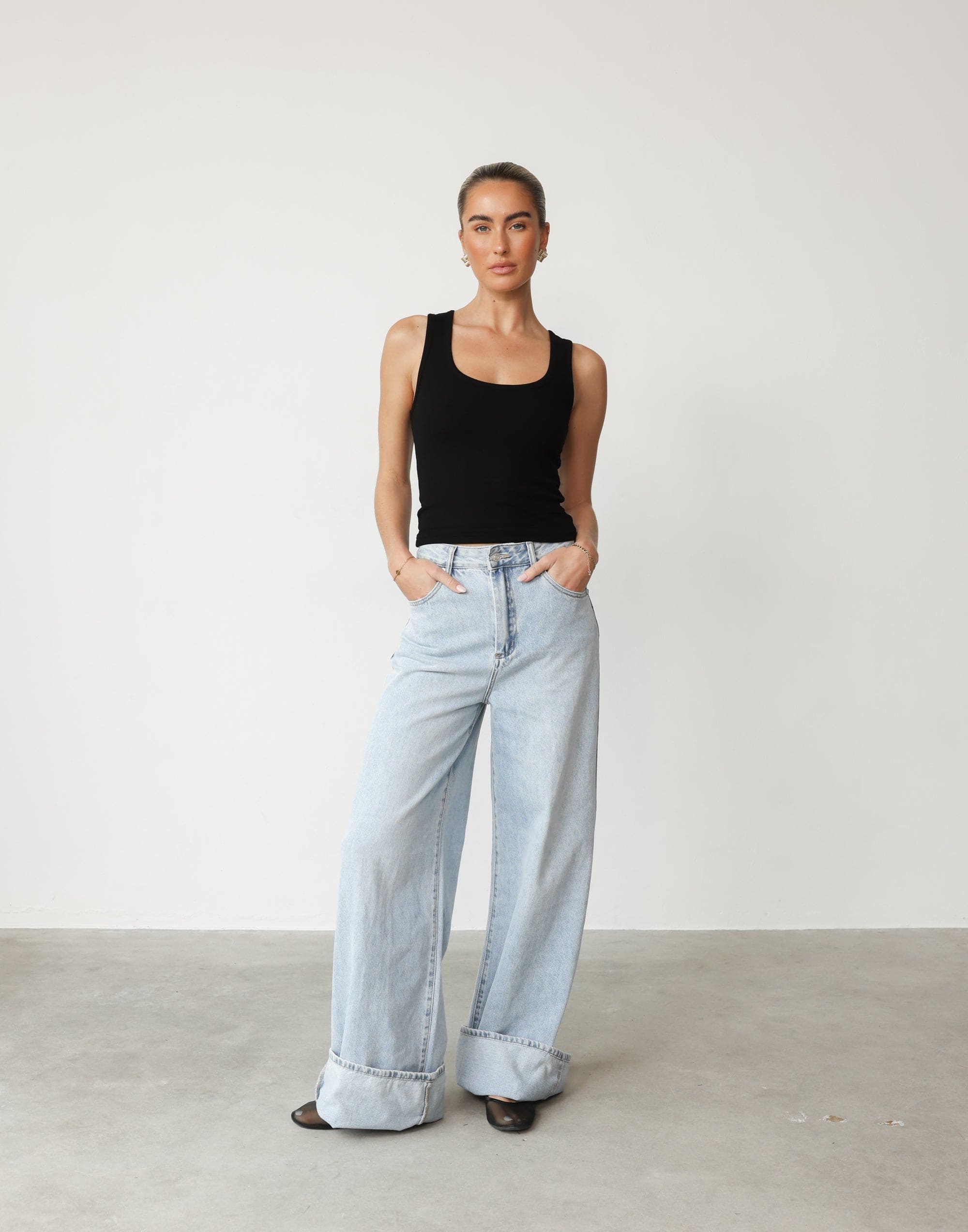 Colton Jeans (Vintage) | CHARCOAL Exclusive - High Waisted Wide Leg ...