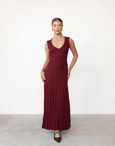 Mariposa Maxi Dress (Cranberry) | CHARCOAL Exclusive - - Women's Dress - Charcoal Clothing