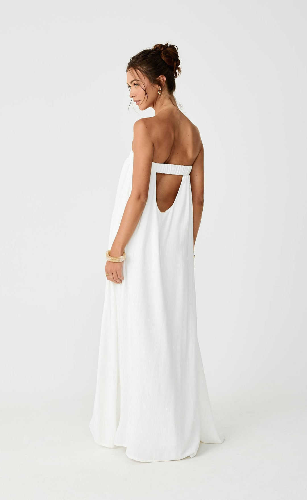 Garden Party Maxi Dress (Off White) CHARCOAL Garden Party Maxi Dress (Off White) CHARCOAL