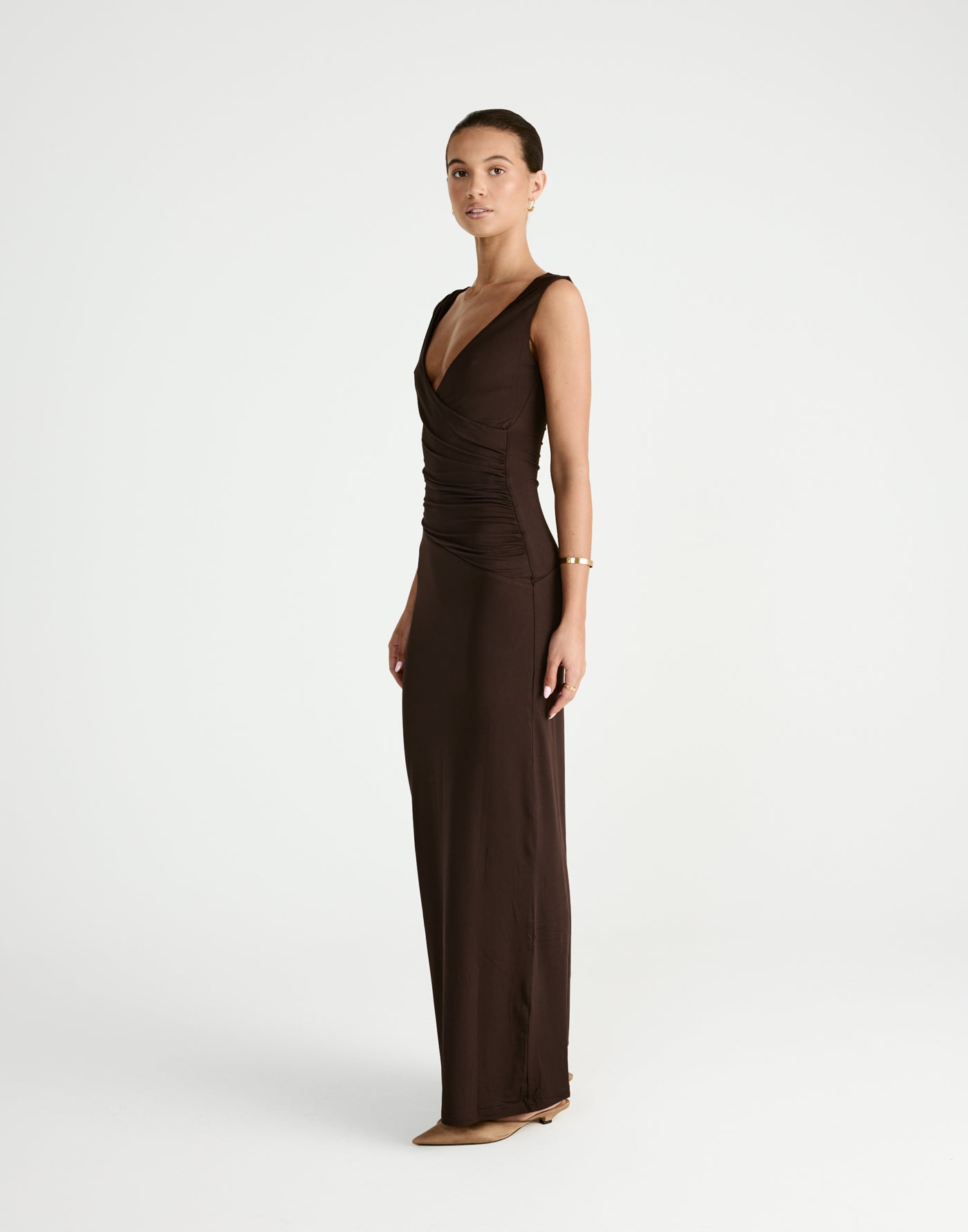 Cory Maxi Dress (Chocolate) - CHARCOAL Exclusive - - Women's Dress - Charcoal Clothing