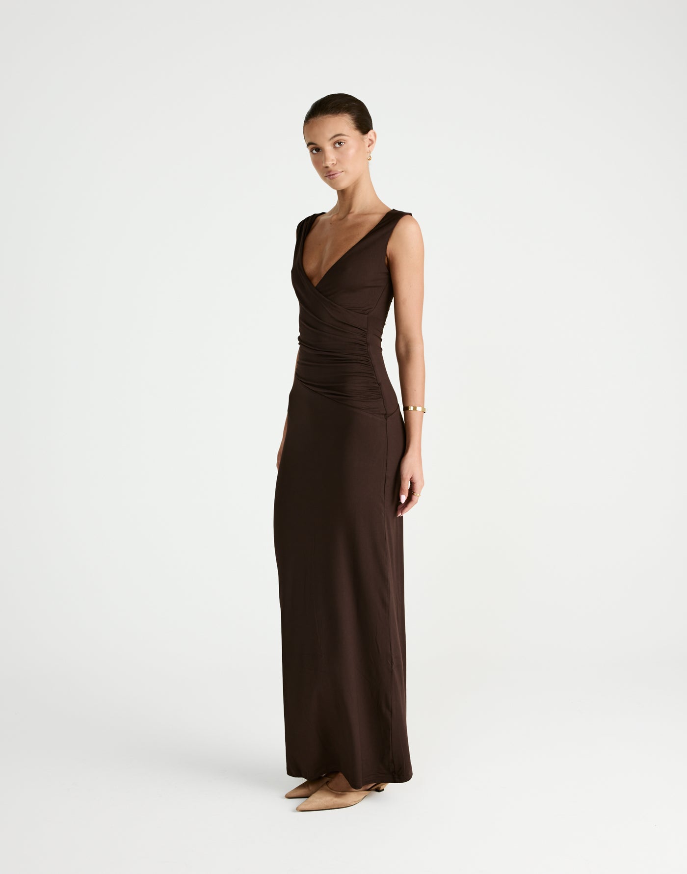 Cory Maxi Dress (Chocolate) - CHARCOAL Exclusive - - Women's Dress - Charcoal Clothing