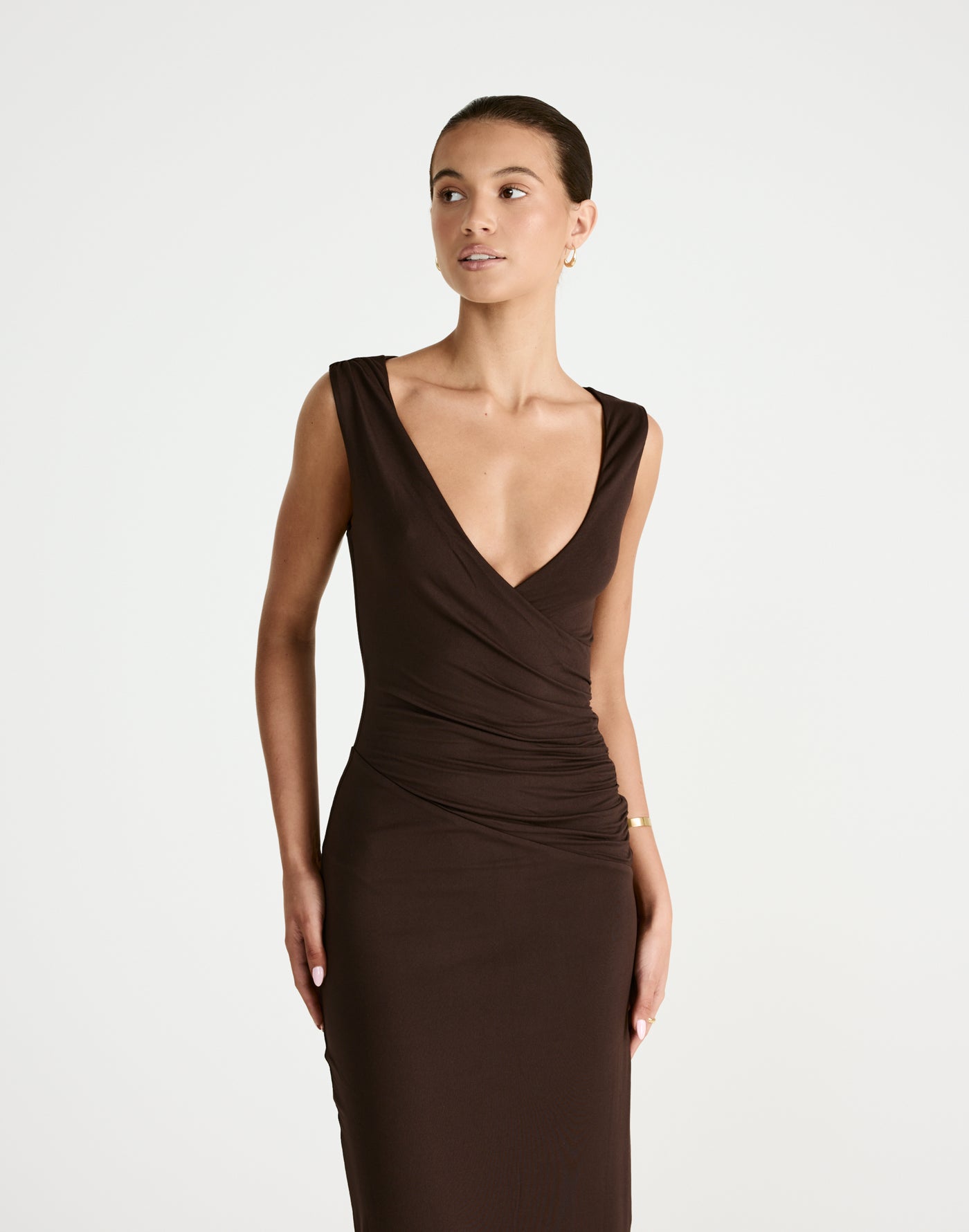 Cory Maxi Dress (Chocolate) - CHARCOAL Exclusive - - Women's Dress - Charcoal Clothing
