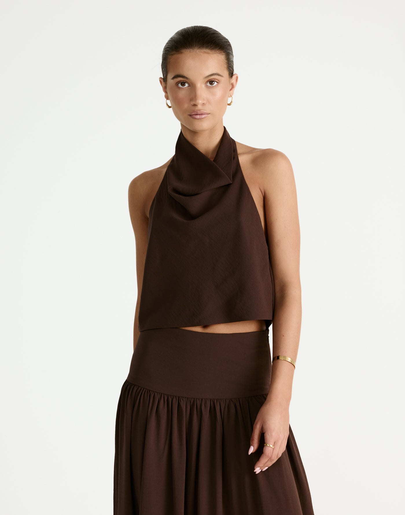 Flynn Top (Chocolate) - CHARCOAL Exclusive - - Women's Top - Charcoal Clothing
