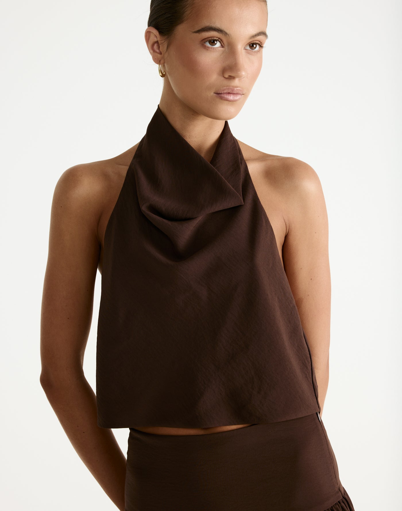 Flynn Top (Chocolate) - CHARCOAL Exclusive - - Women's Top - Charcoal Clothing