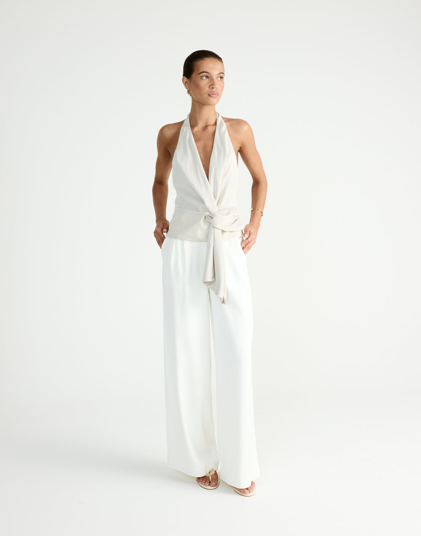 Belinda Top (Oat) | By CHARCOAL - - Women's Top - Charcoal Clothing