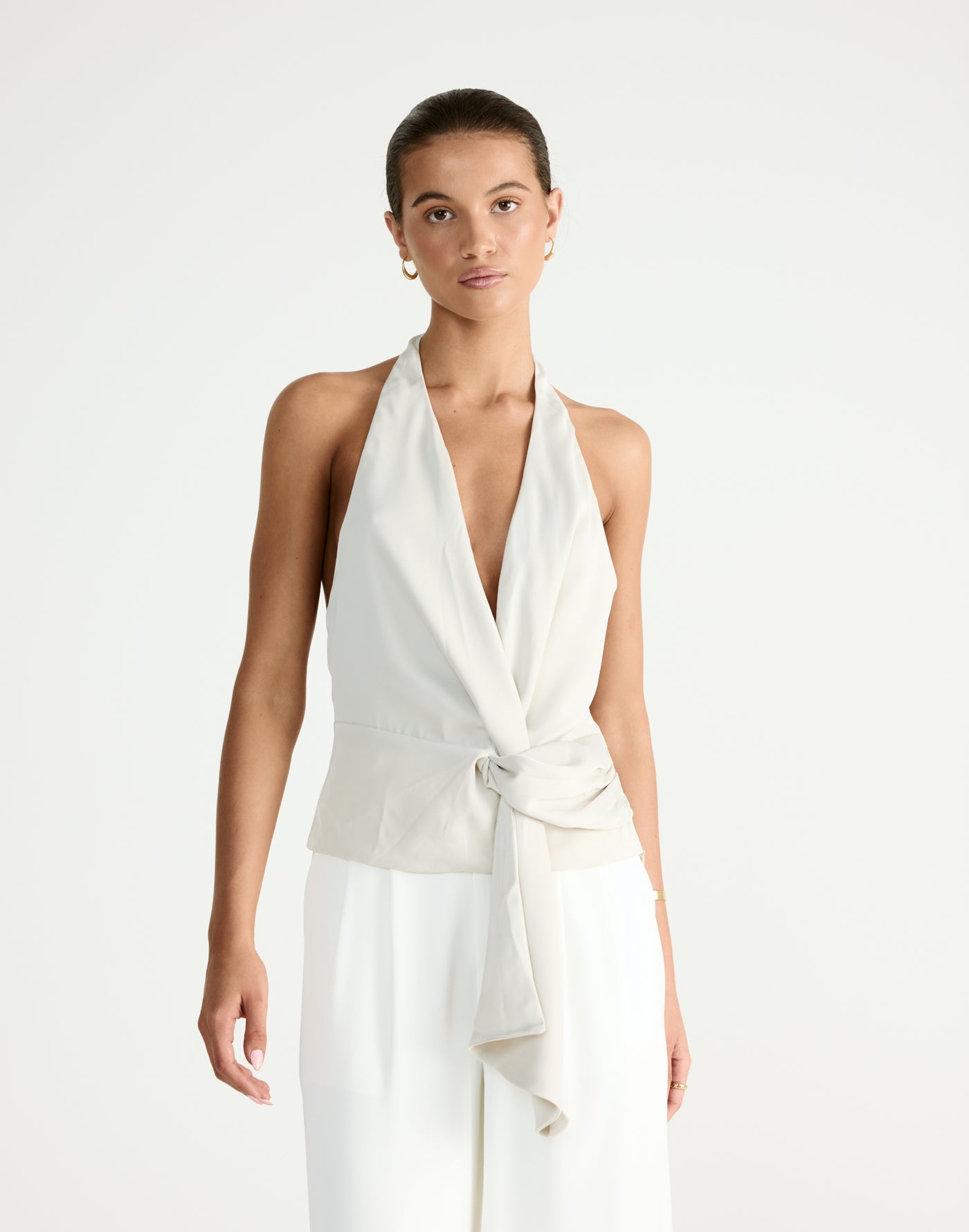 Belinda Top (Oat) | By CHARCOAL - - Women's Top - Charcoal Clothing