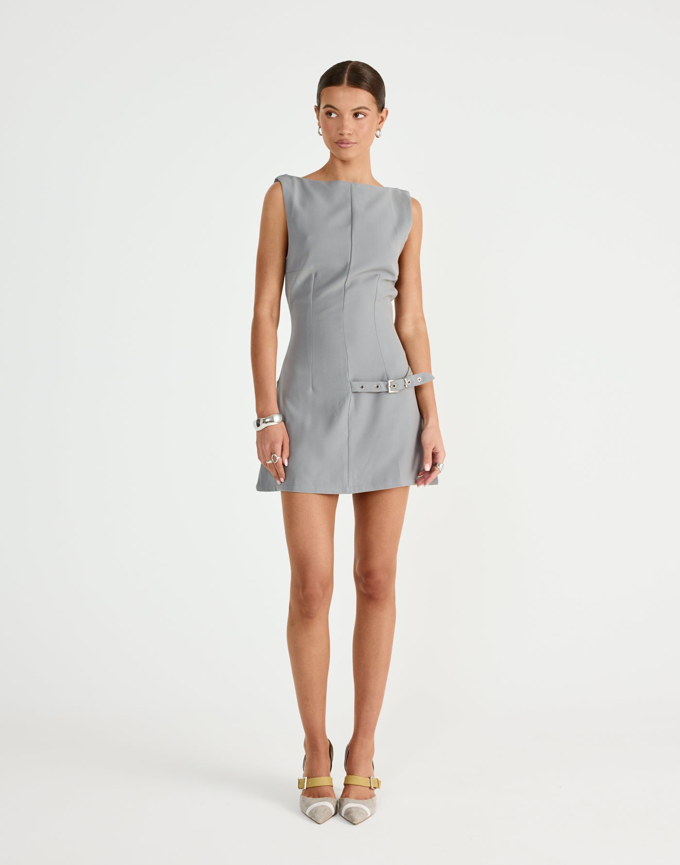  - Women's Dress - Charcoal Clothing