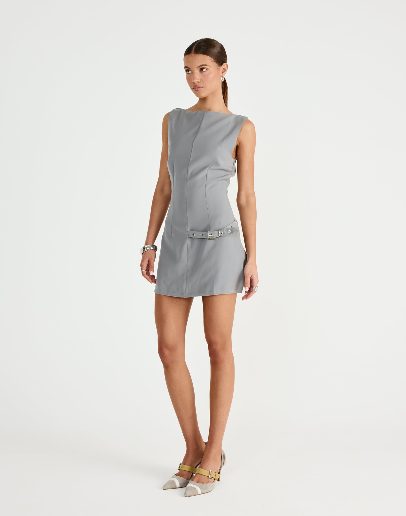  - Women's Dress - Charcoal Clothing