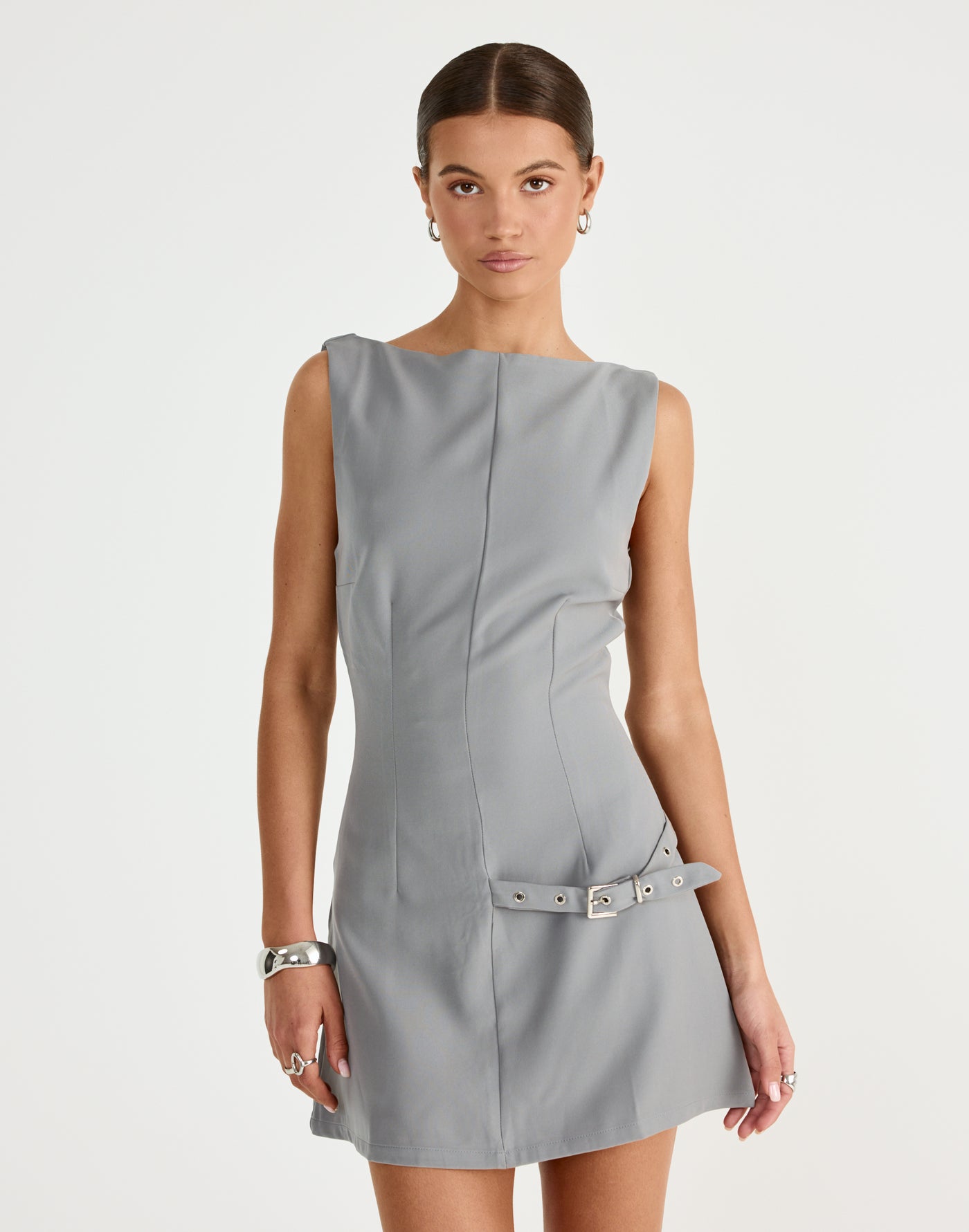  - Women's Dress - Charcoal Clothing