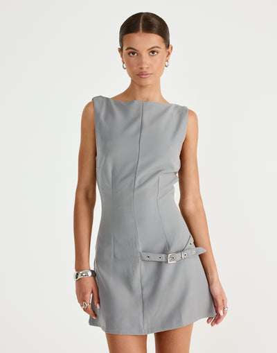  - Women's Dress - Charcoal Clothing