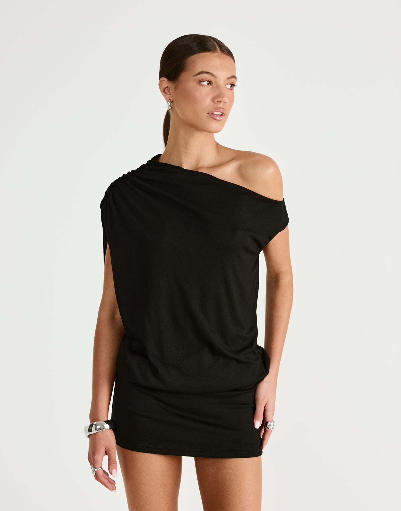  - Women's Dress - Charcoal Clothing