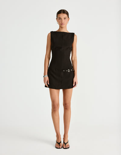  - Women's Dress - Charcoal Clothing