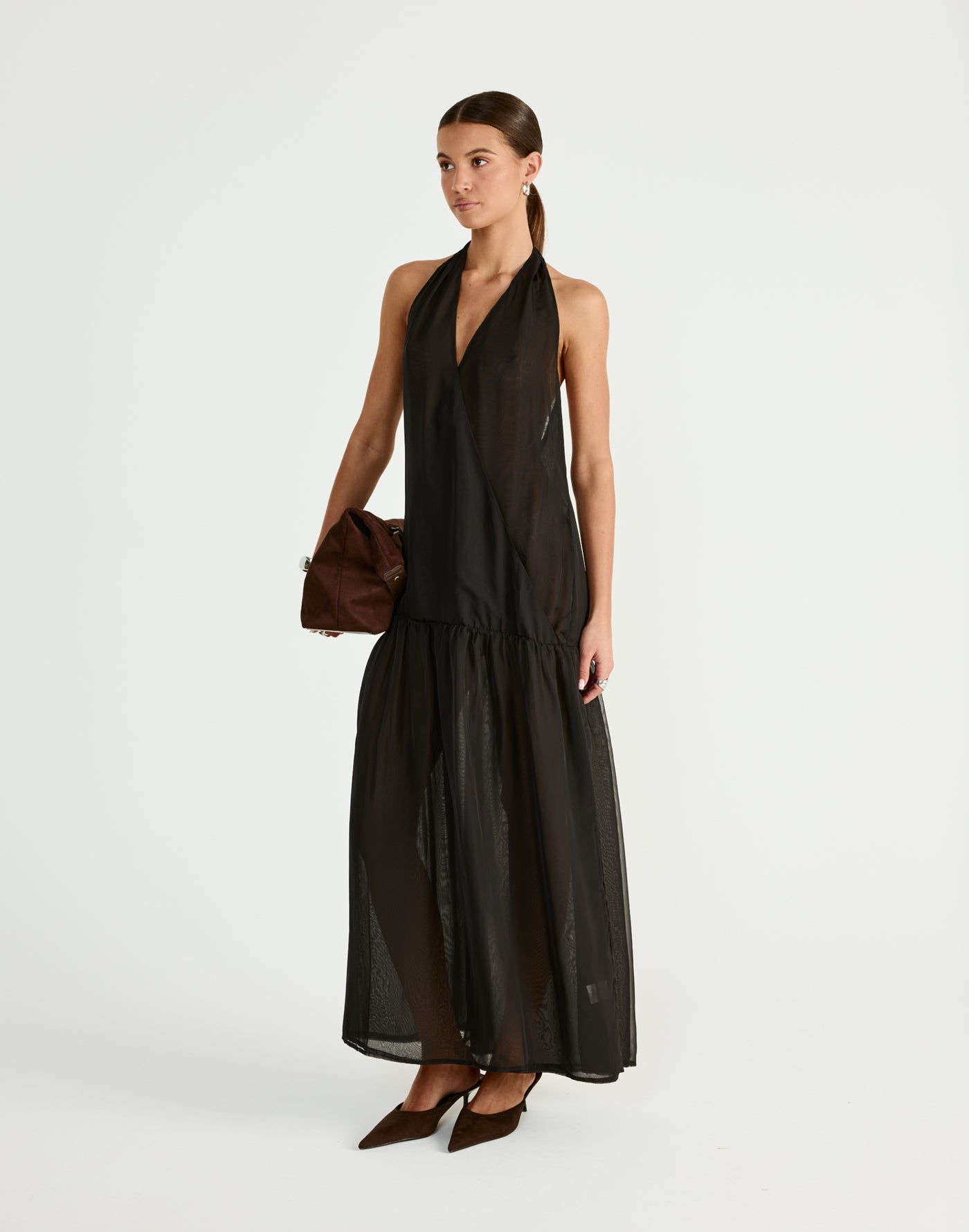  - Women's Dress - Charcoal Clothing